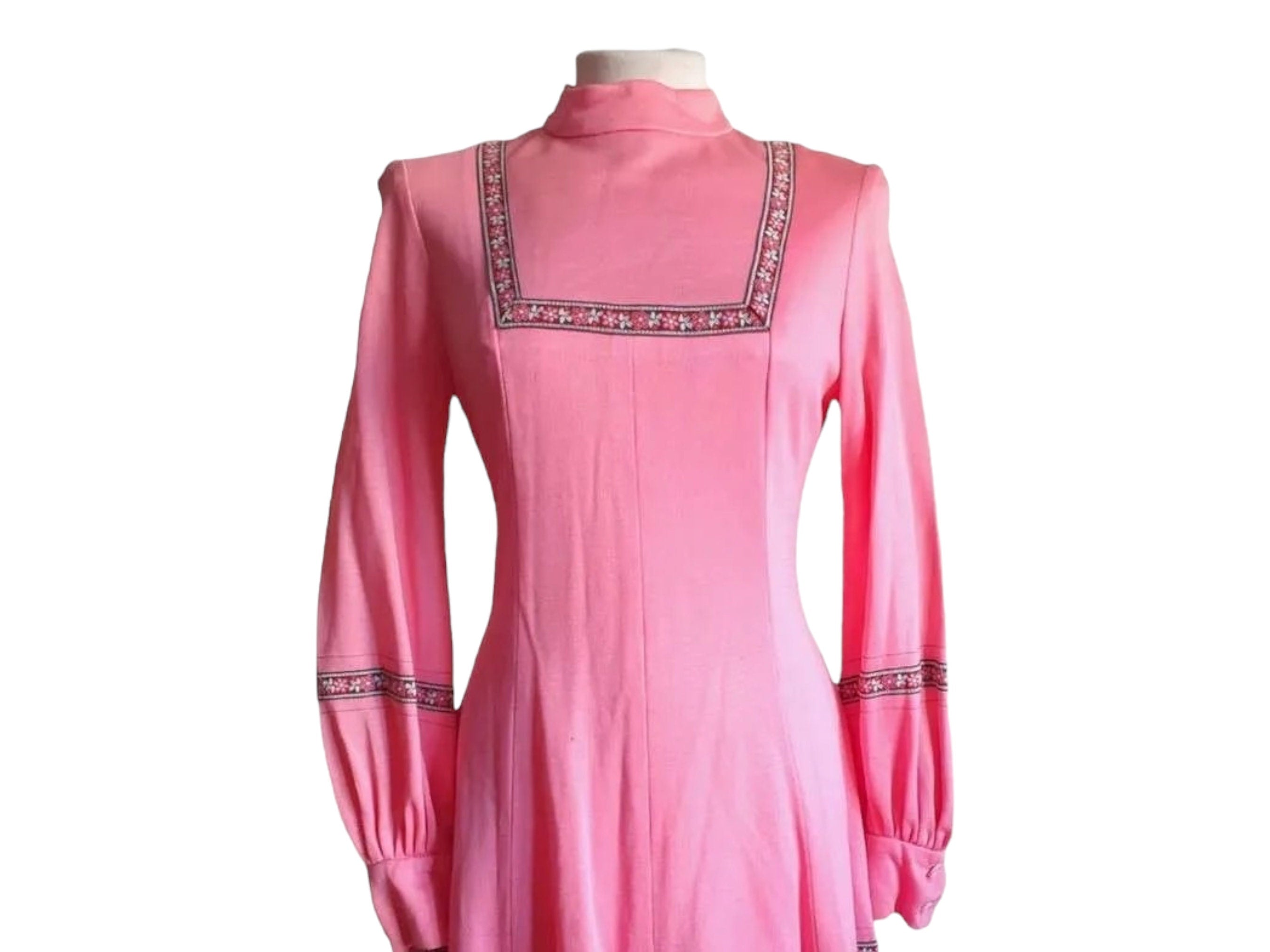 Vintage 1970s Midi Dress