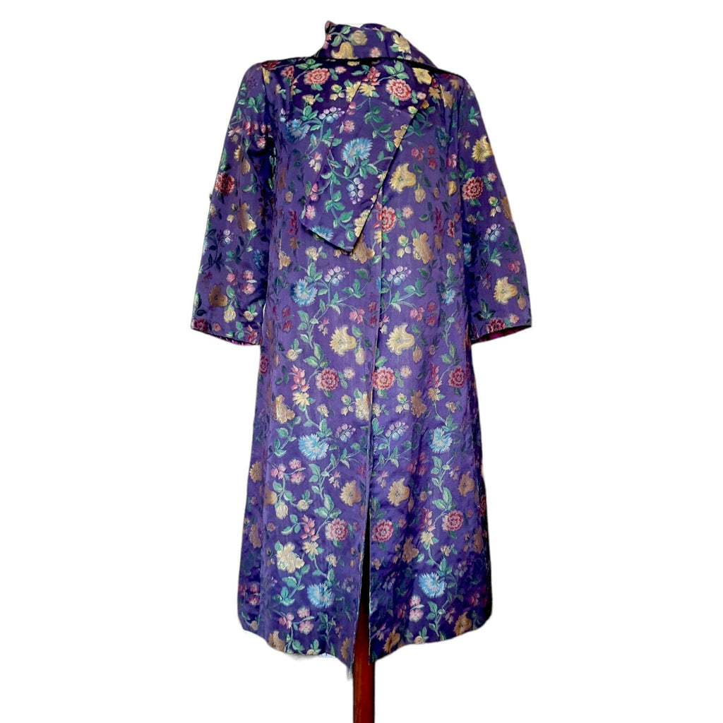 1960s Swing Coat With Attached Scarf
