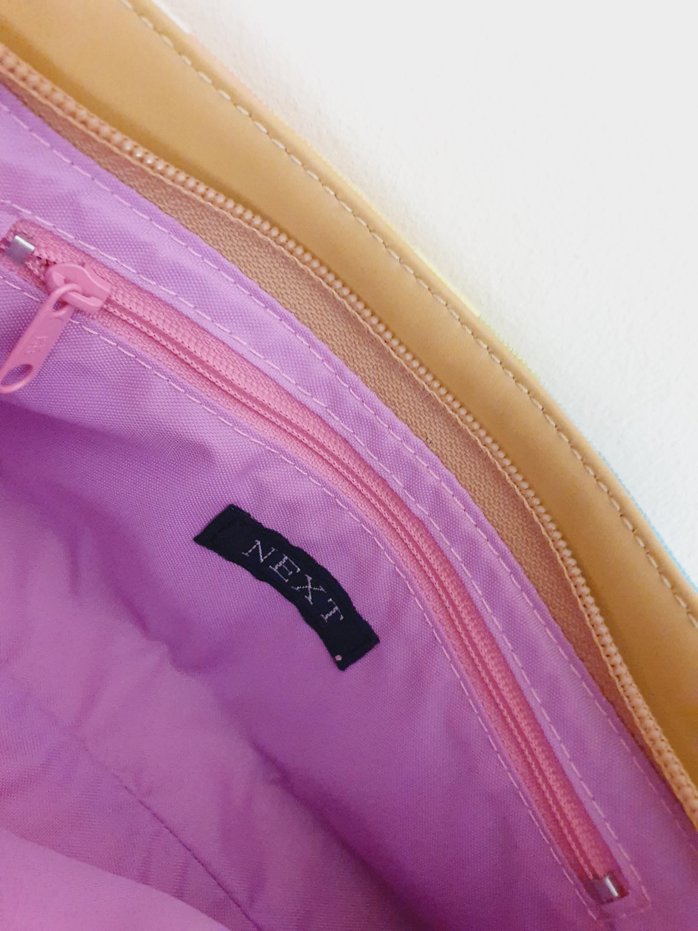 Y2k Rainbow Striped Baguette And Purse