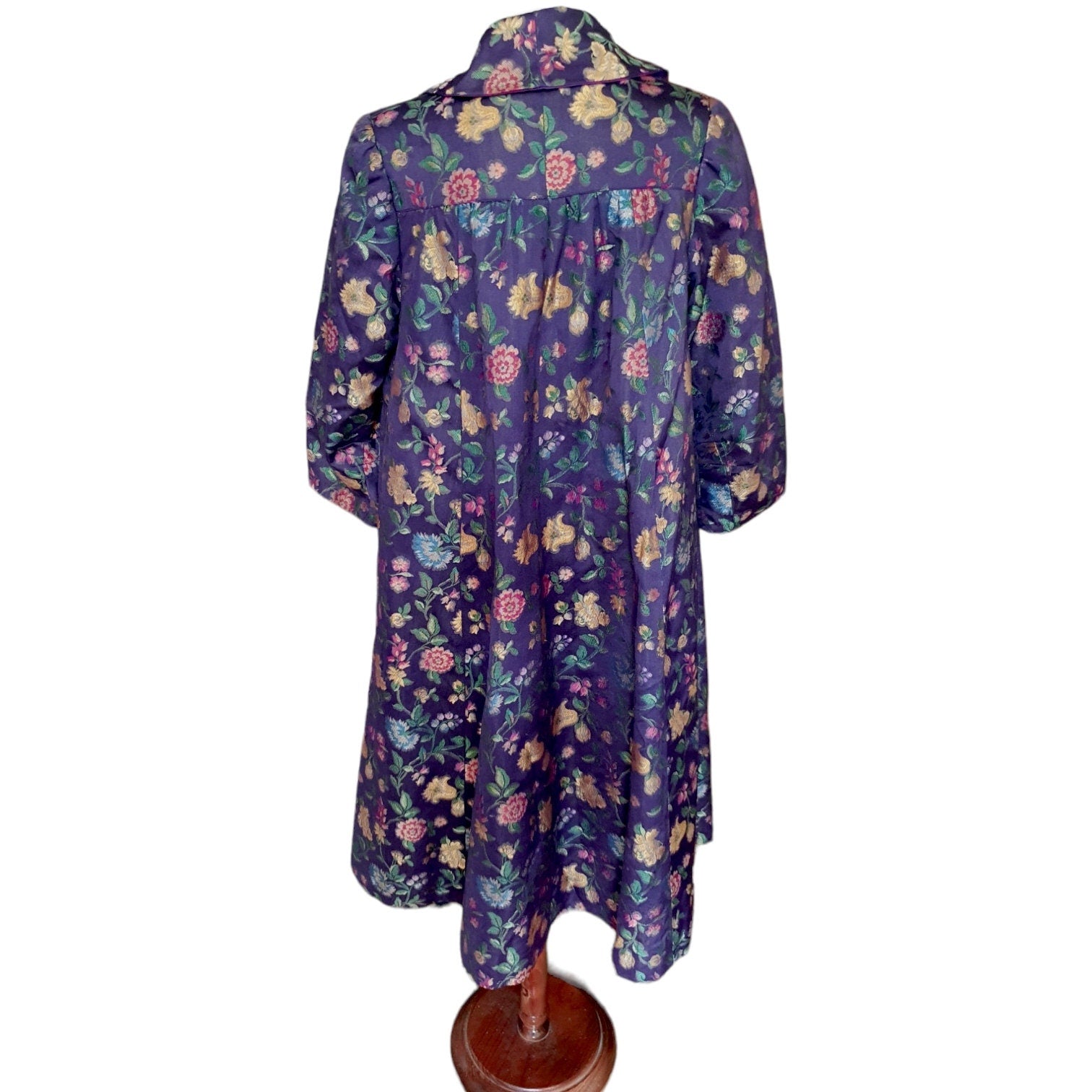 1960s Swing Coat With Attached Scarf