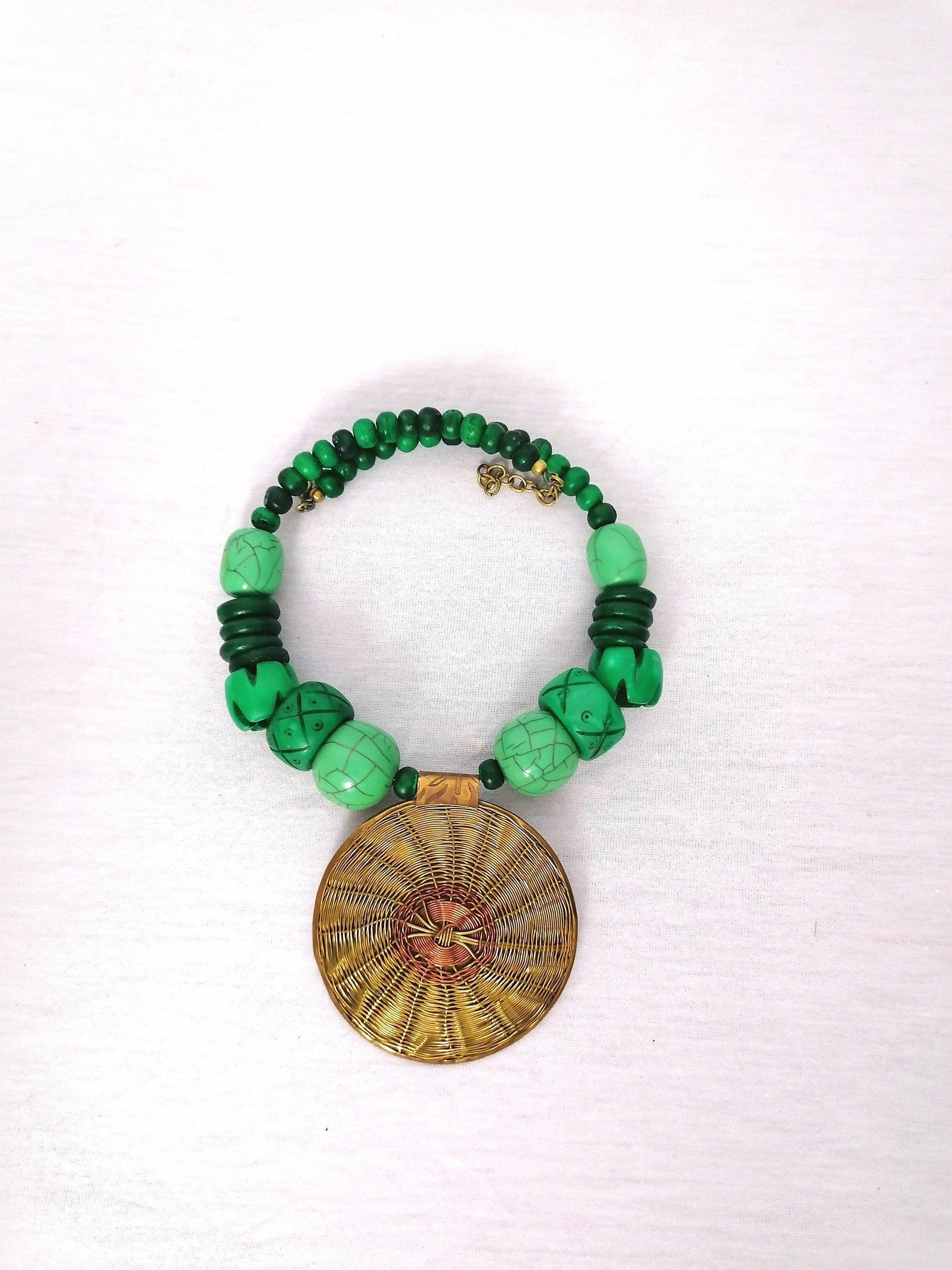 Chunky Handmade Beaded Necklace