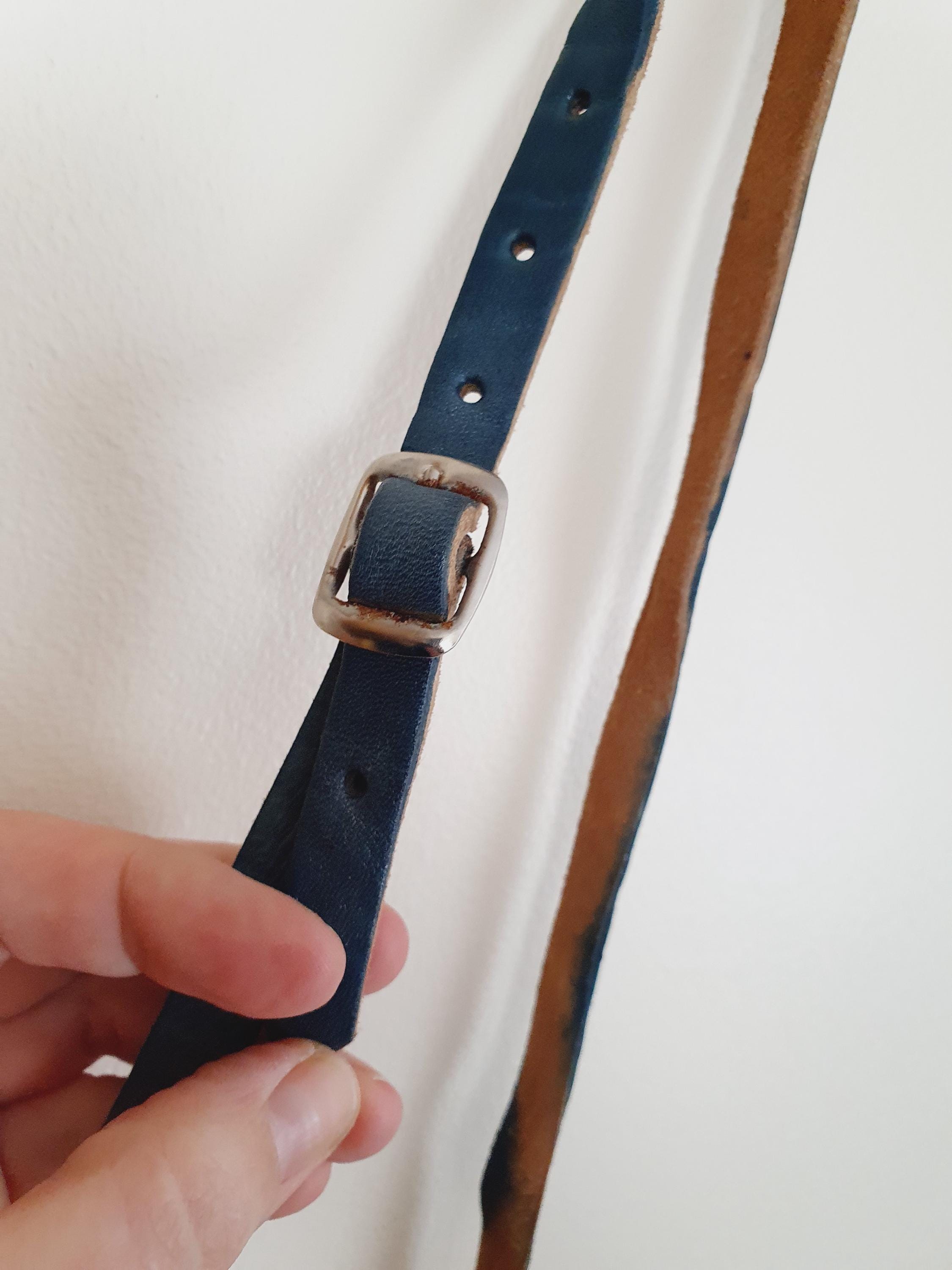 1970s Unique Leather Shoulder Bag
