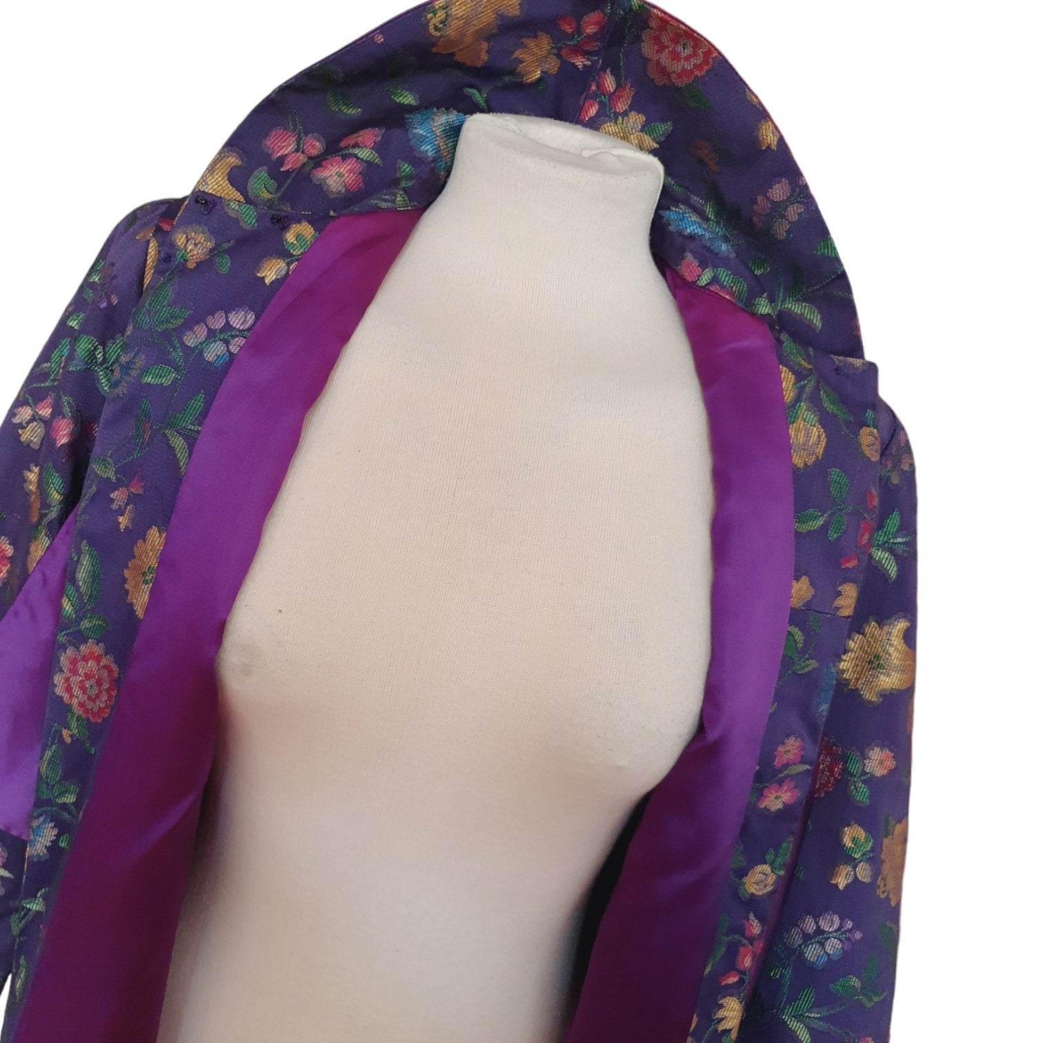 1960s Swing Coat With Attached Scarf