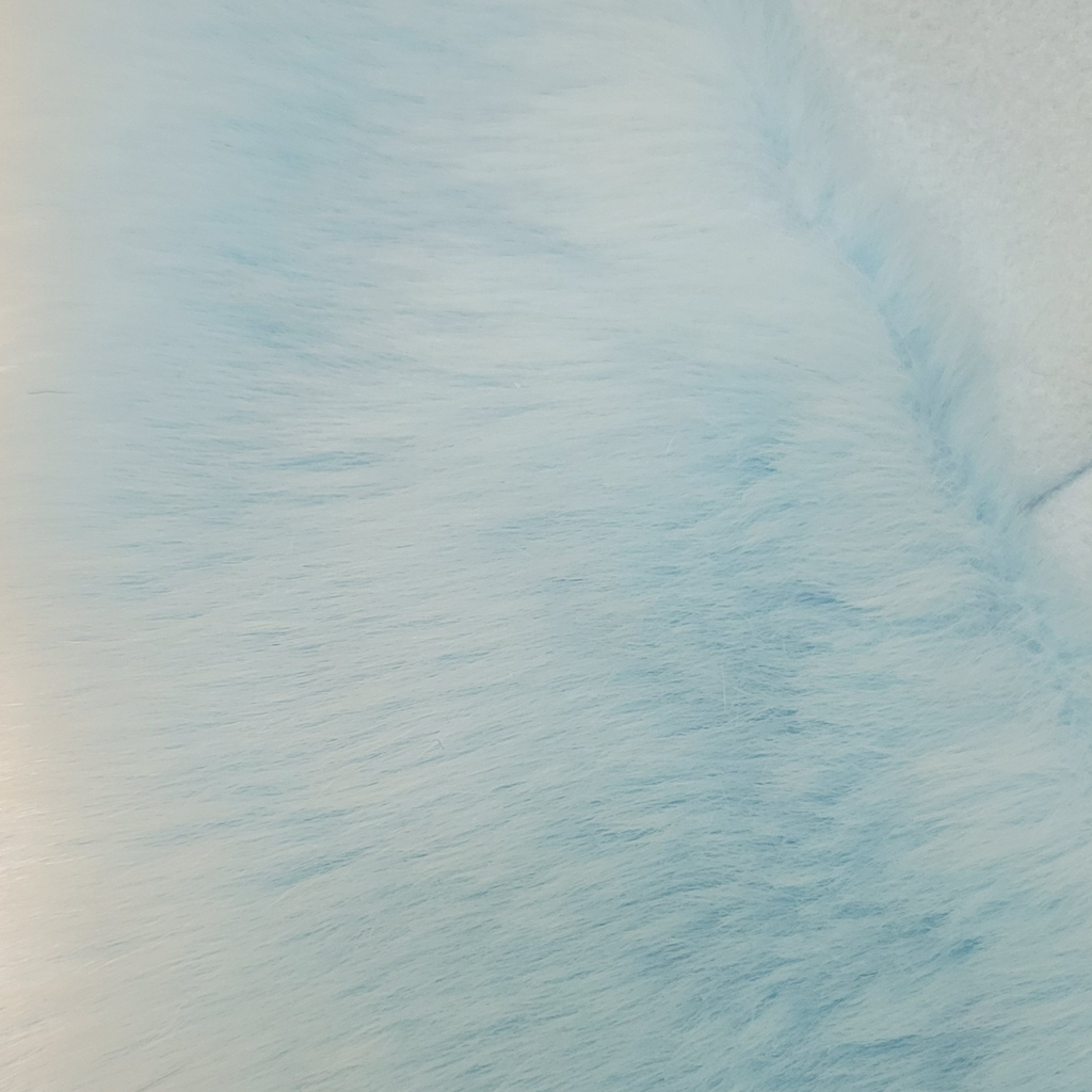 Rare 1990s Baby Blue Faux Fur Penny Lane Coat