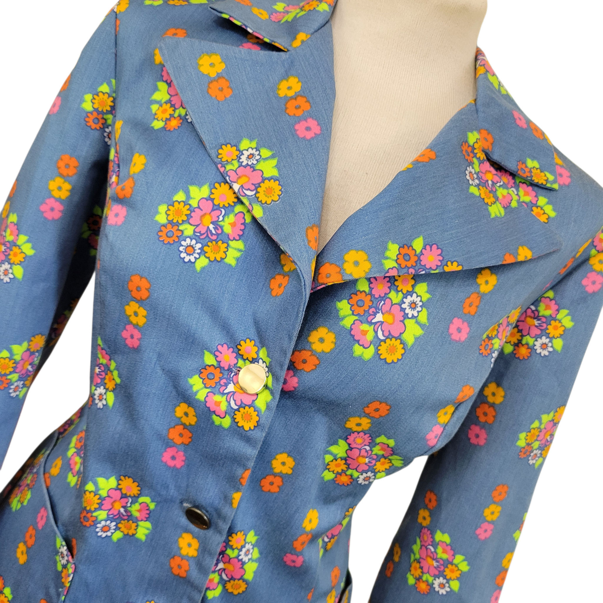 1960s mod flower power jacket
