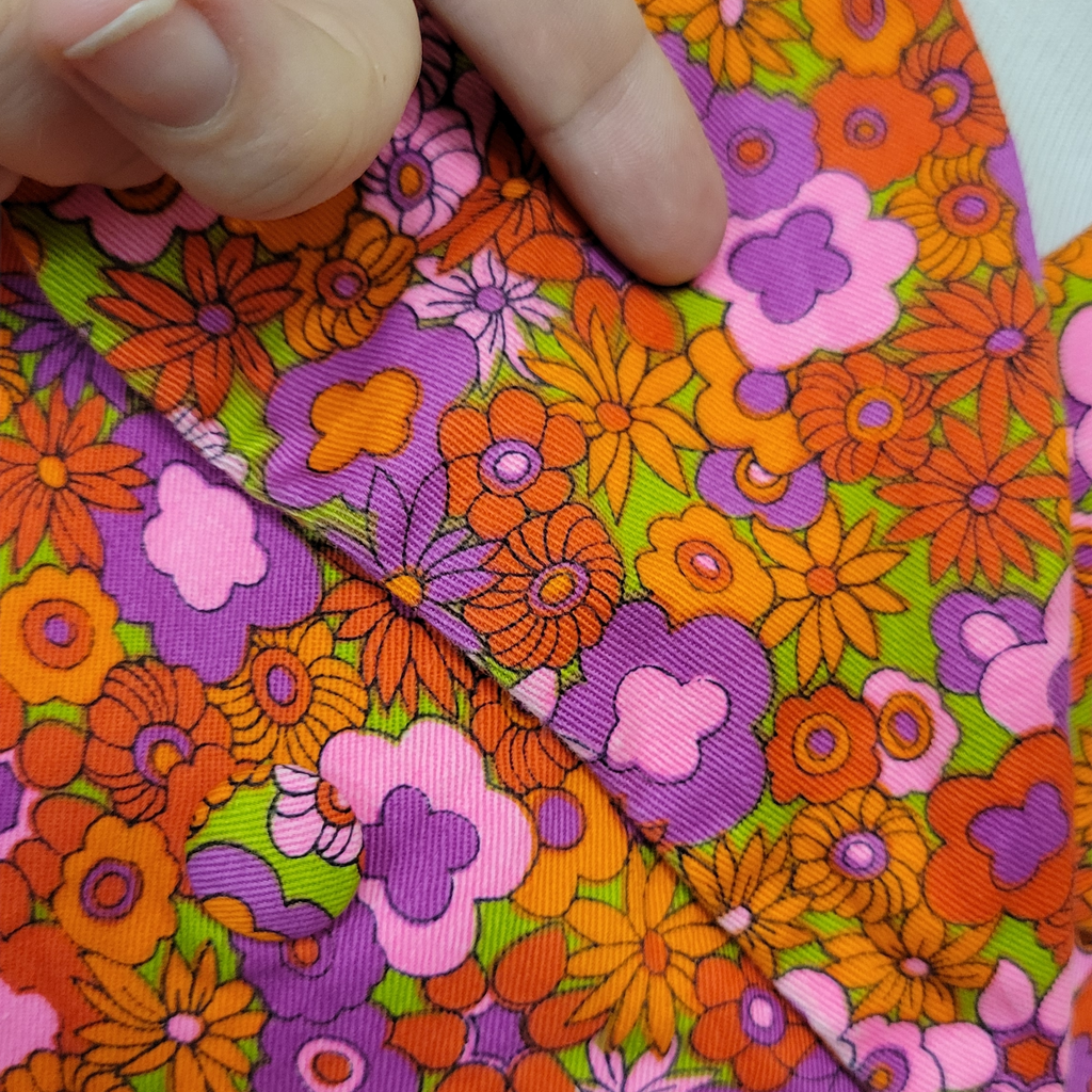 Rare Vintage 1960s Psychedelic Flower Power Mod Blazer