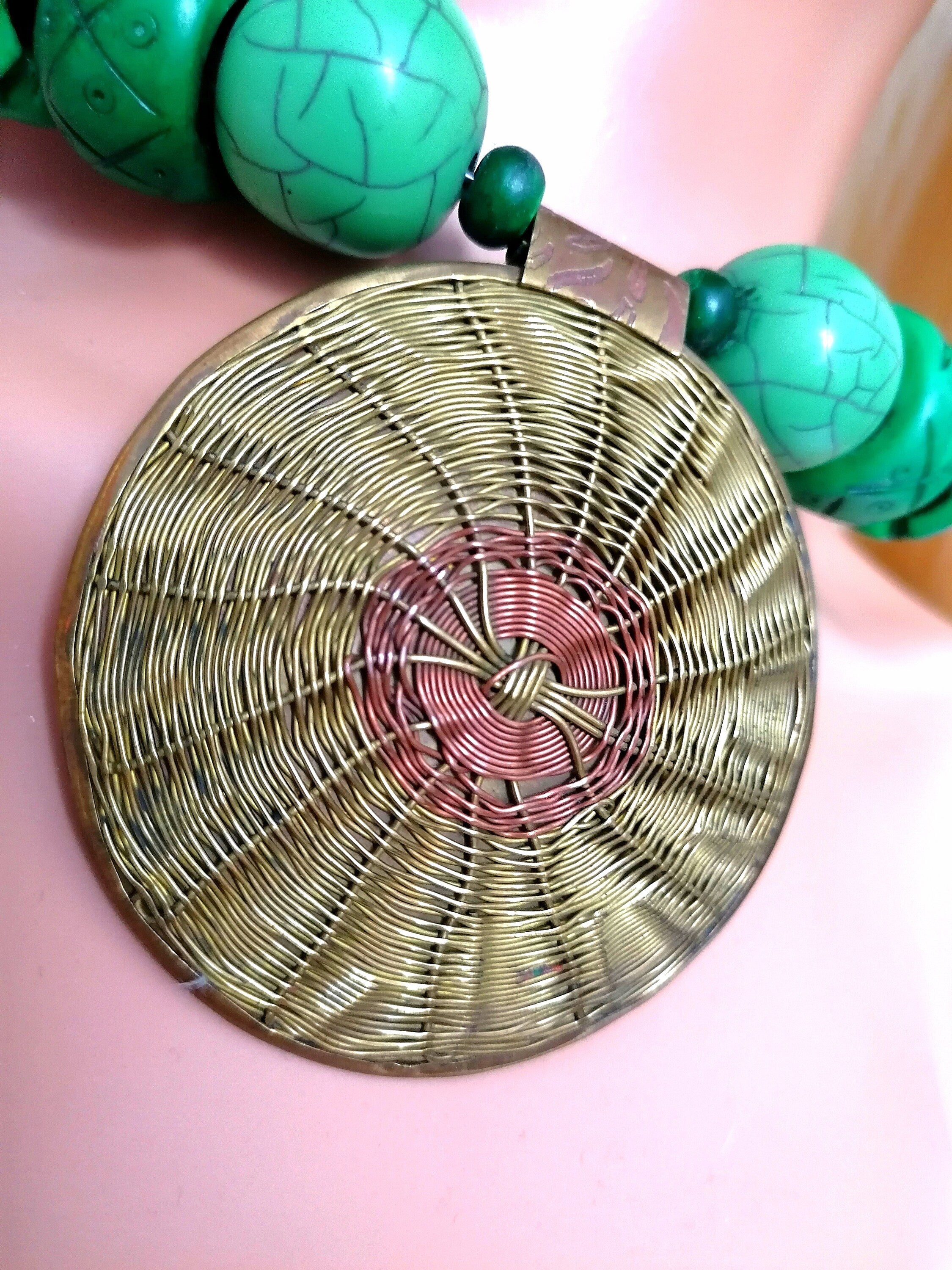 Chunky Handmade Beaded Necklace