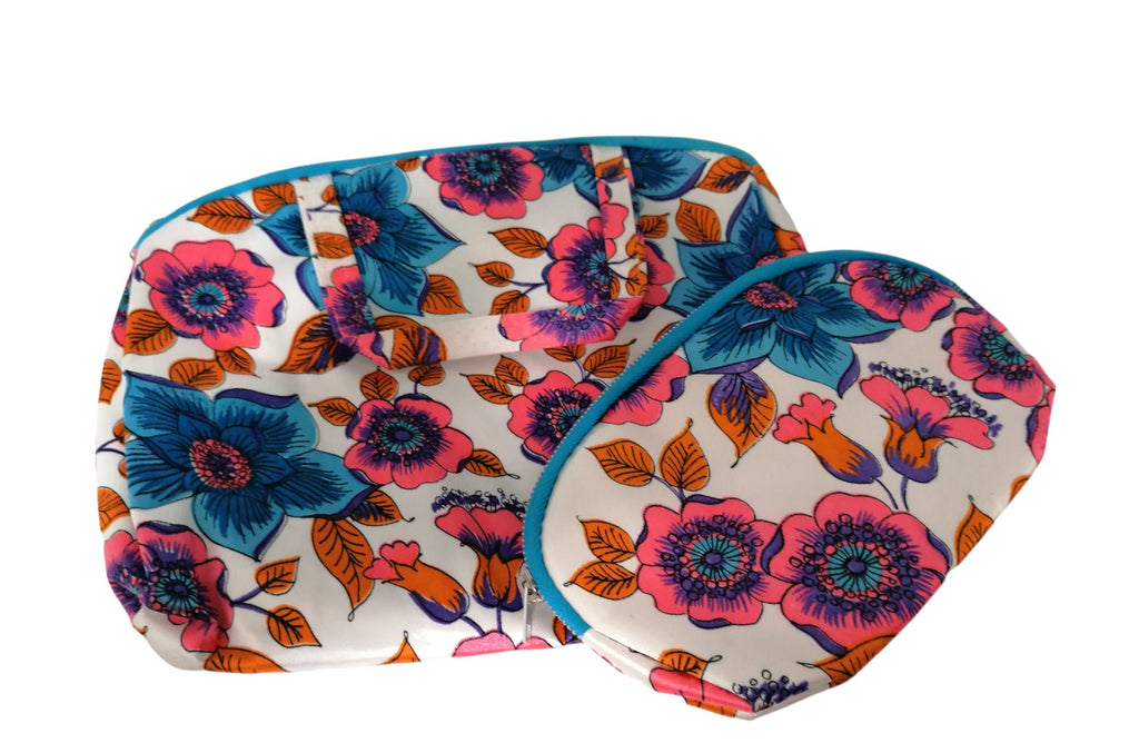 60s Deadstock 2 Piece Make Up Bags