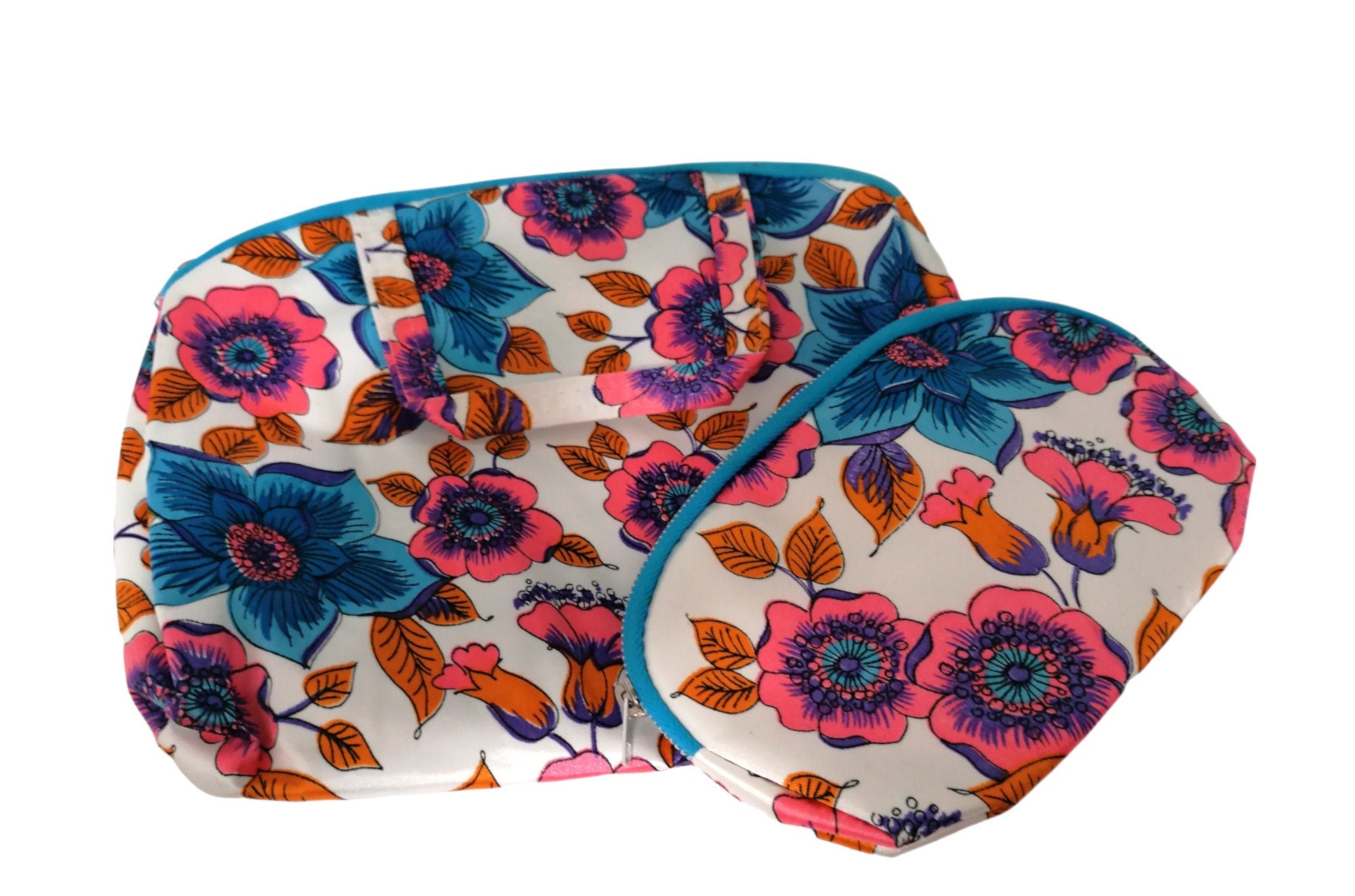60s Deadstock 2 Piece Make Up Bags