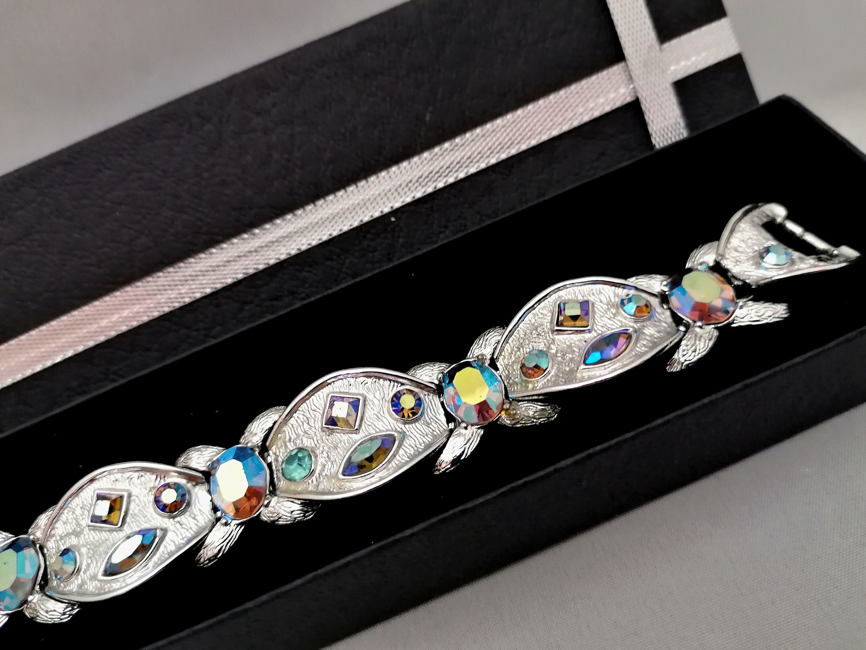 60s Corocraft Crystal Rhinestone Bracelet
