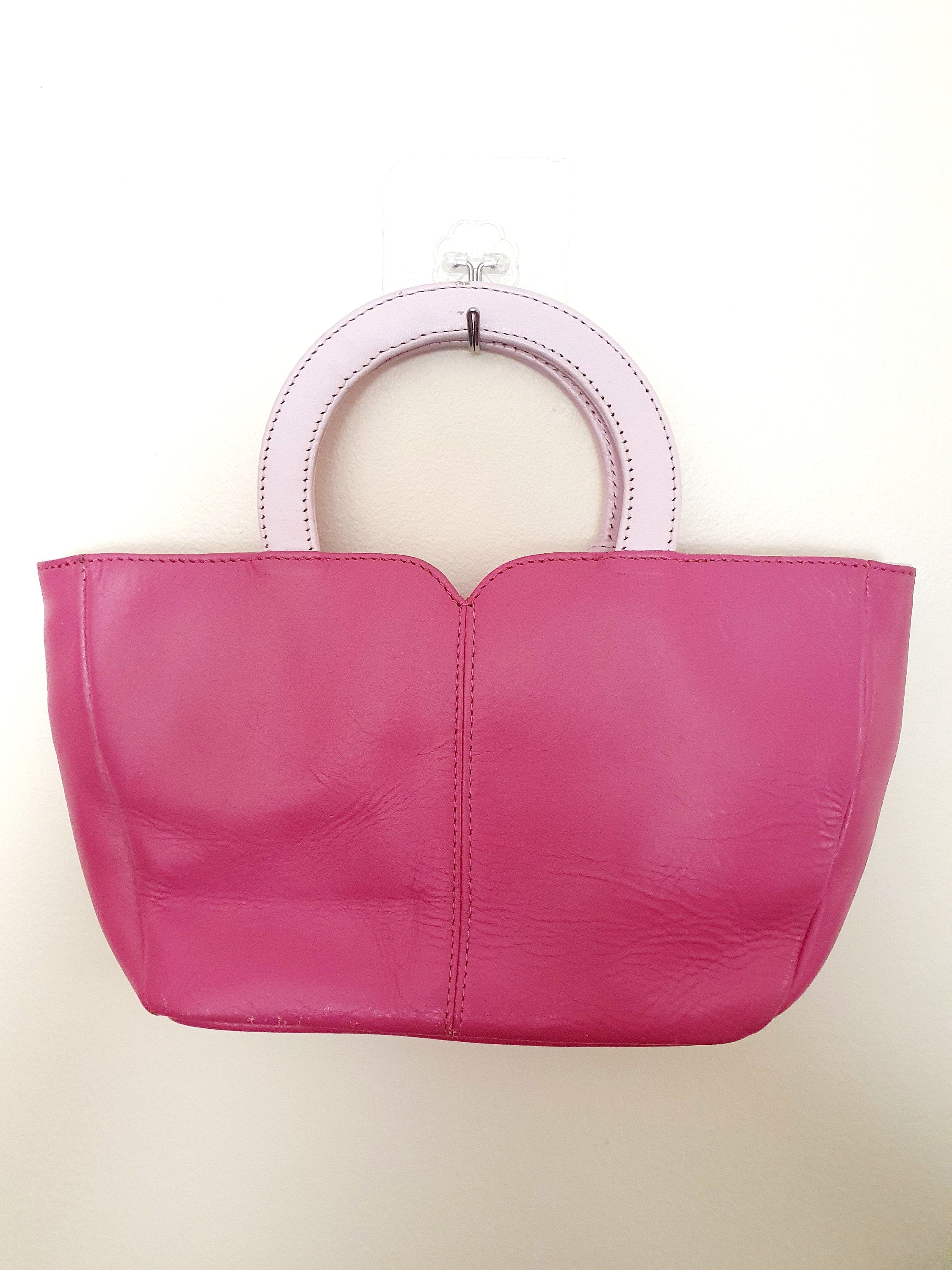 Y2k Pink Jane Shilton leather Bag