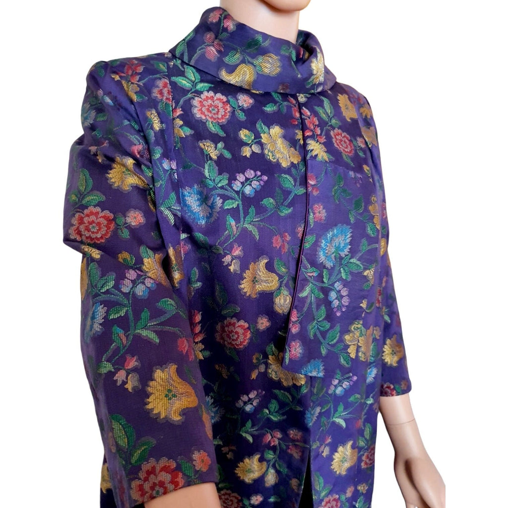 1960s Swing Coat With Attached Scarf