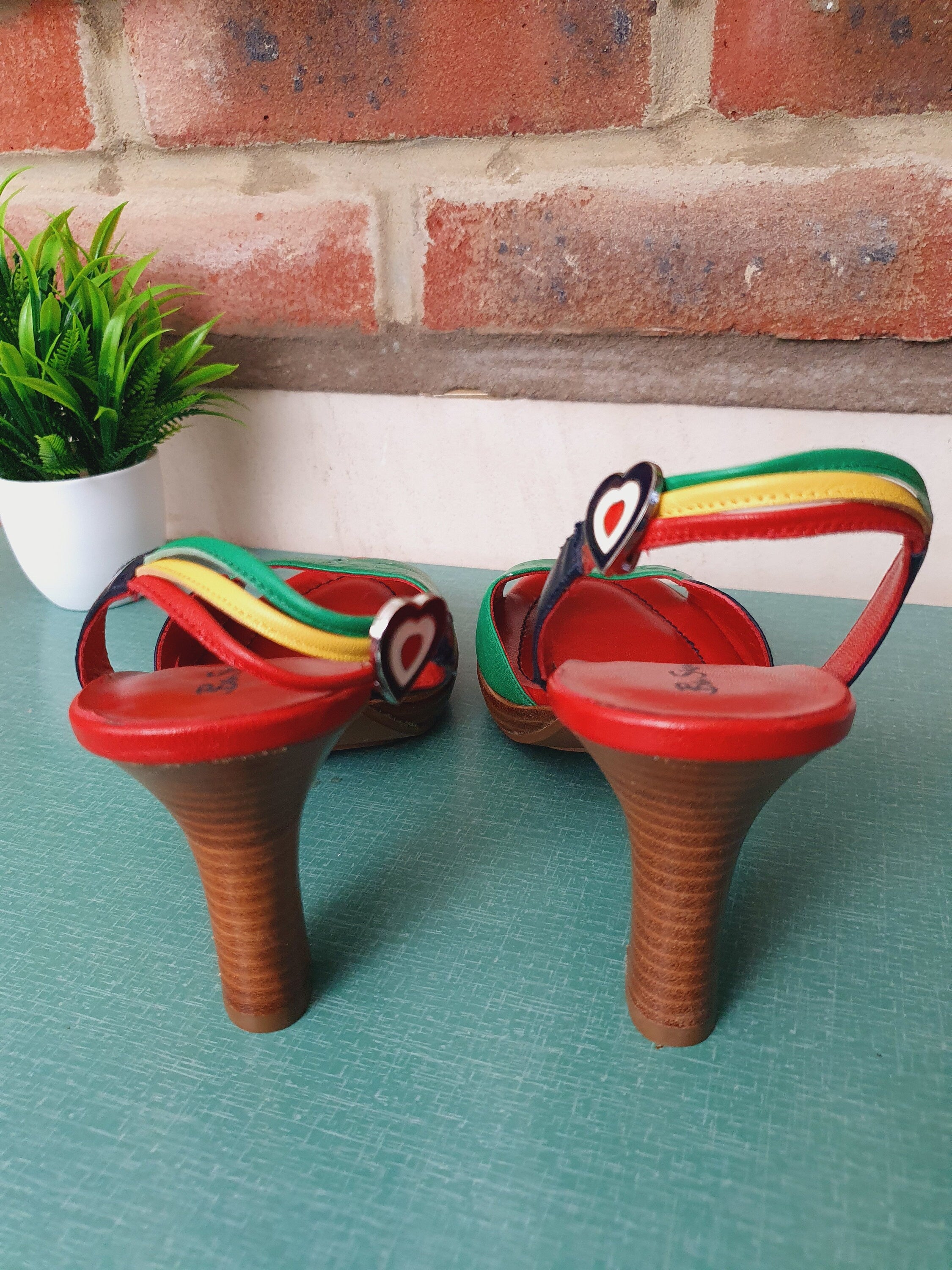 1990s Ben Sherman Multi Coloured Heels