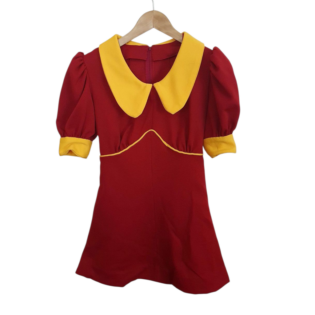 Red Vintage 1960s Diner Mini Dress