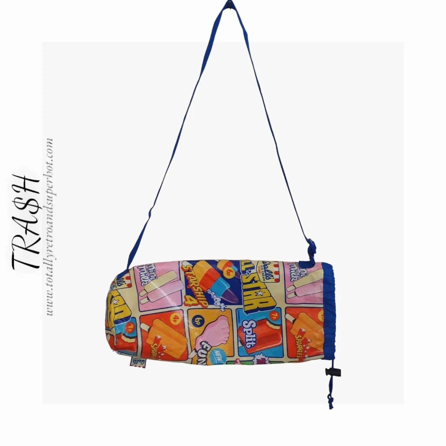 Rare Retro Walls Ice Cream Drawstring Bag