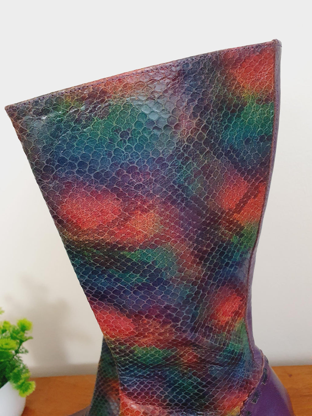 Y2k Shellys Snakeskin Effect Boots