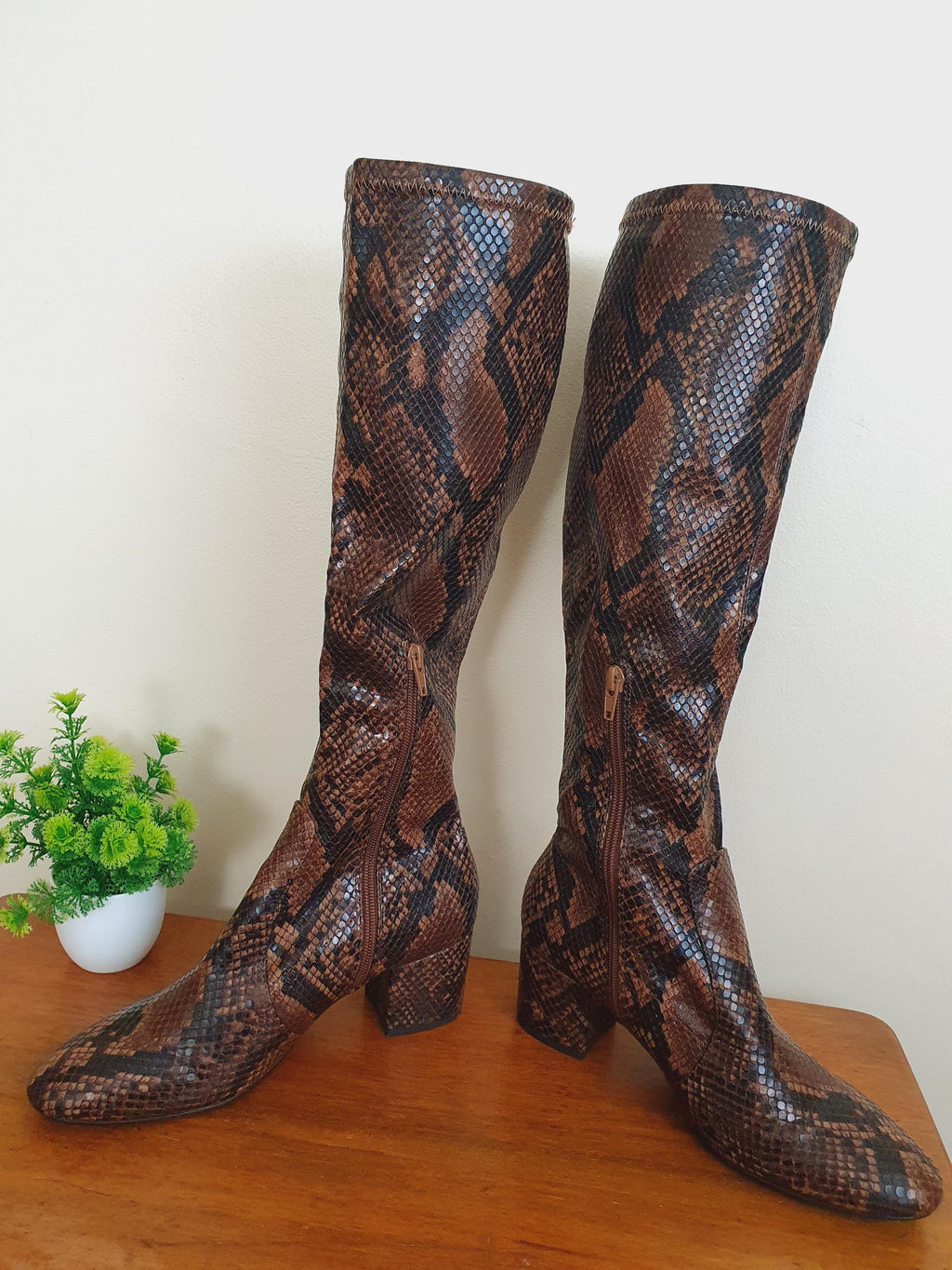 Y2k Brown Aldo Chunky Heel