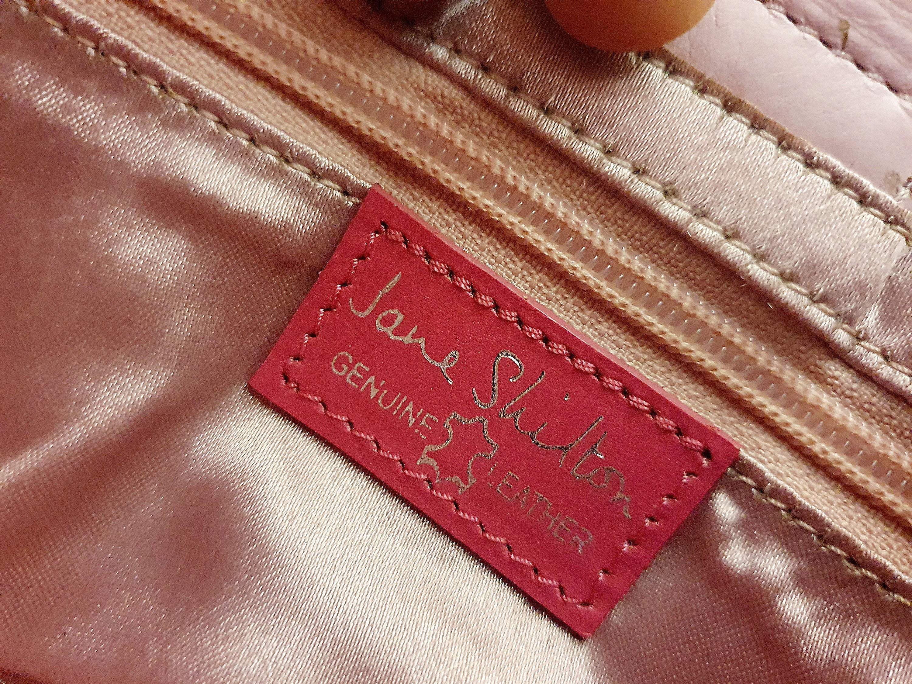 Y2k Pink Jane Shilton leather Bag