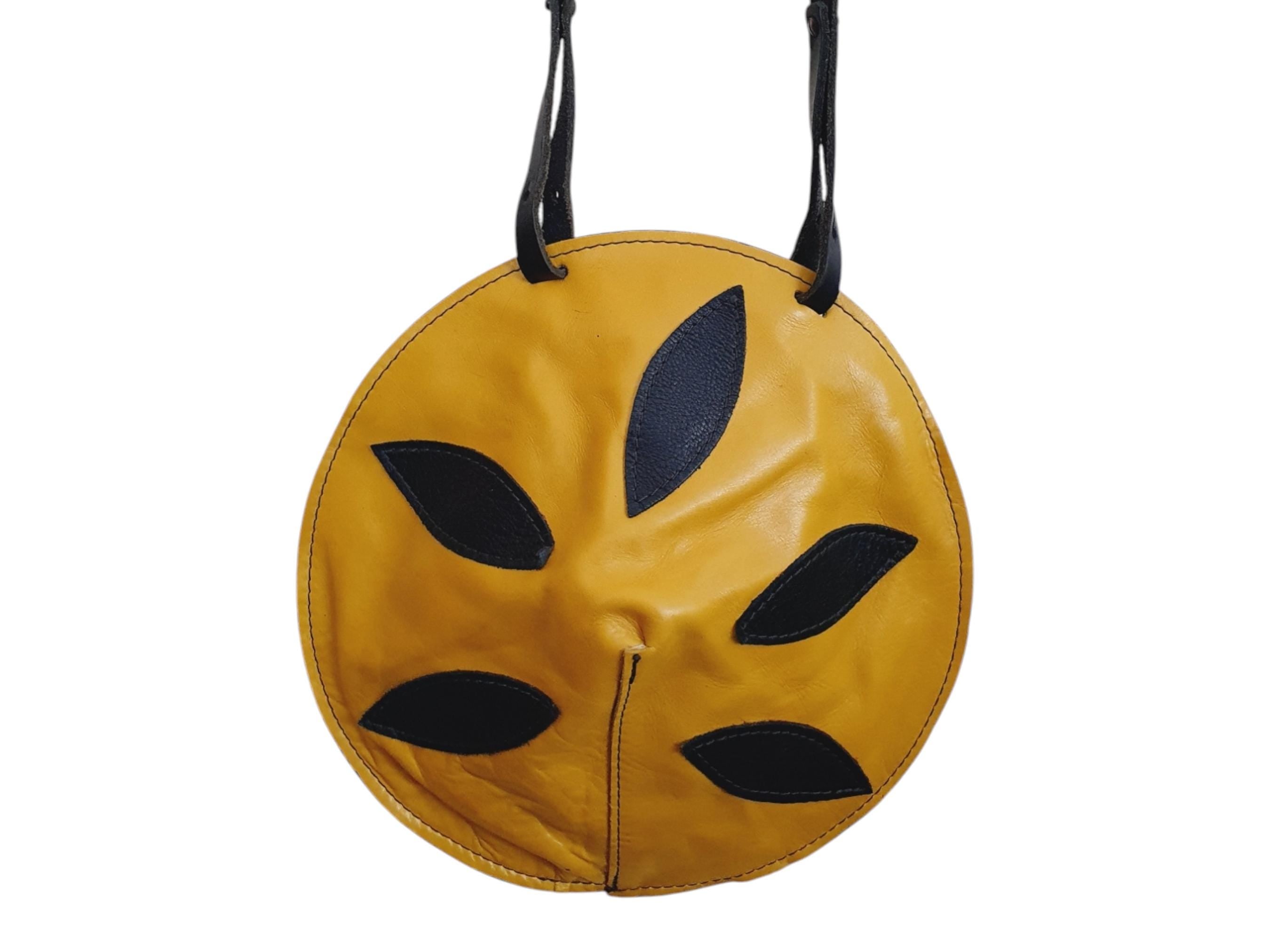 Unique 1960s Leather Shoulder Bag