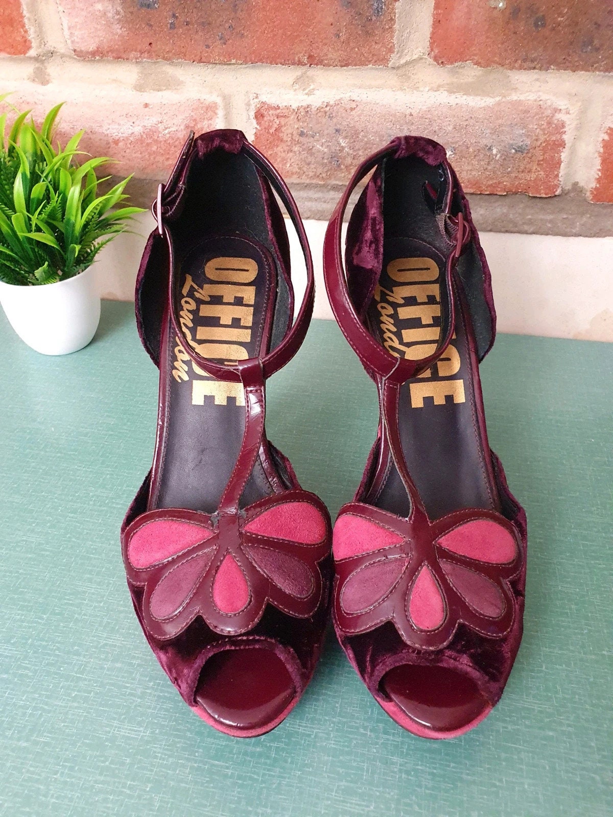 90s Purple Velvet Stiletto Heels