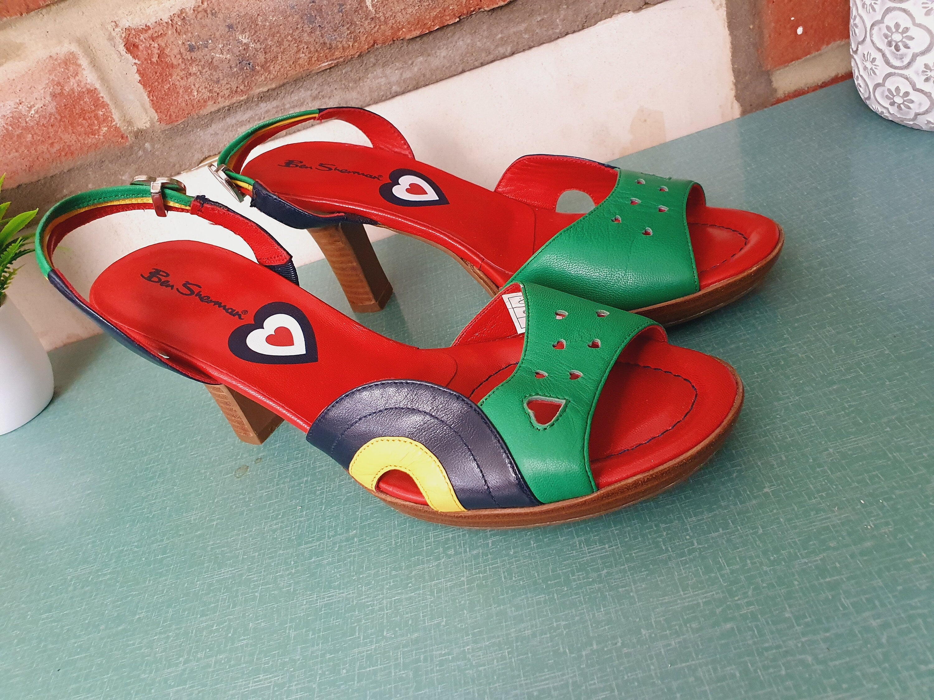1990s Ben Sherman Multi Coloured Heels