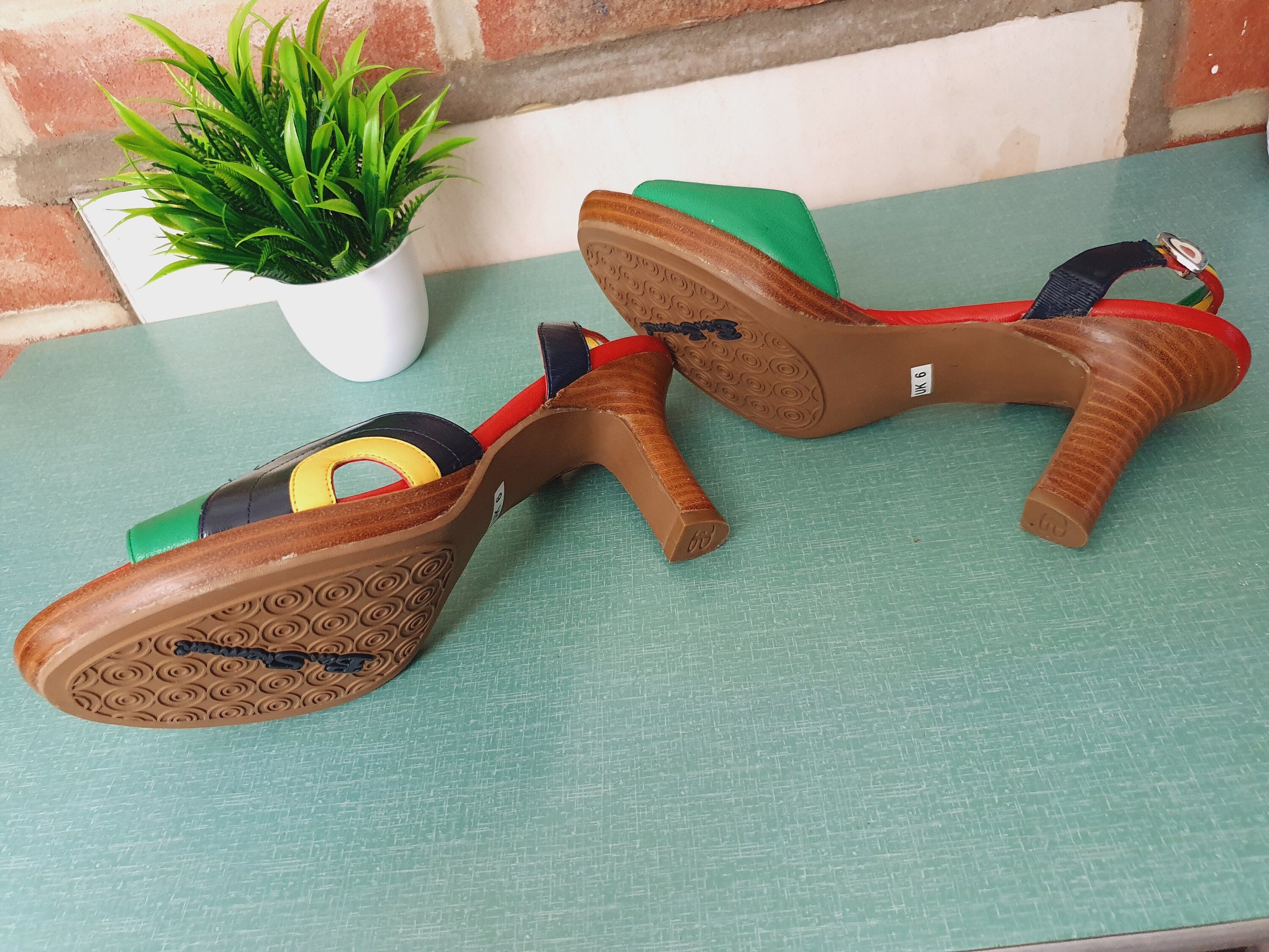 1990s Ben Sherman Multi Coloured Heels