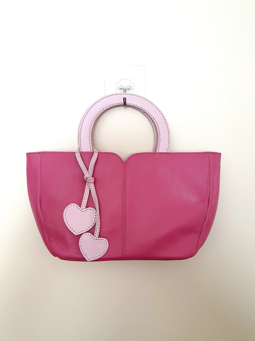 Y2k Pink Jane Shilton leather Bag