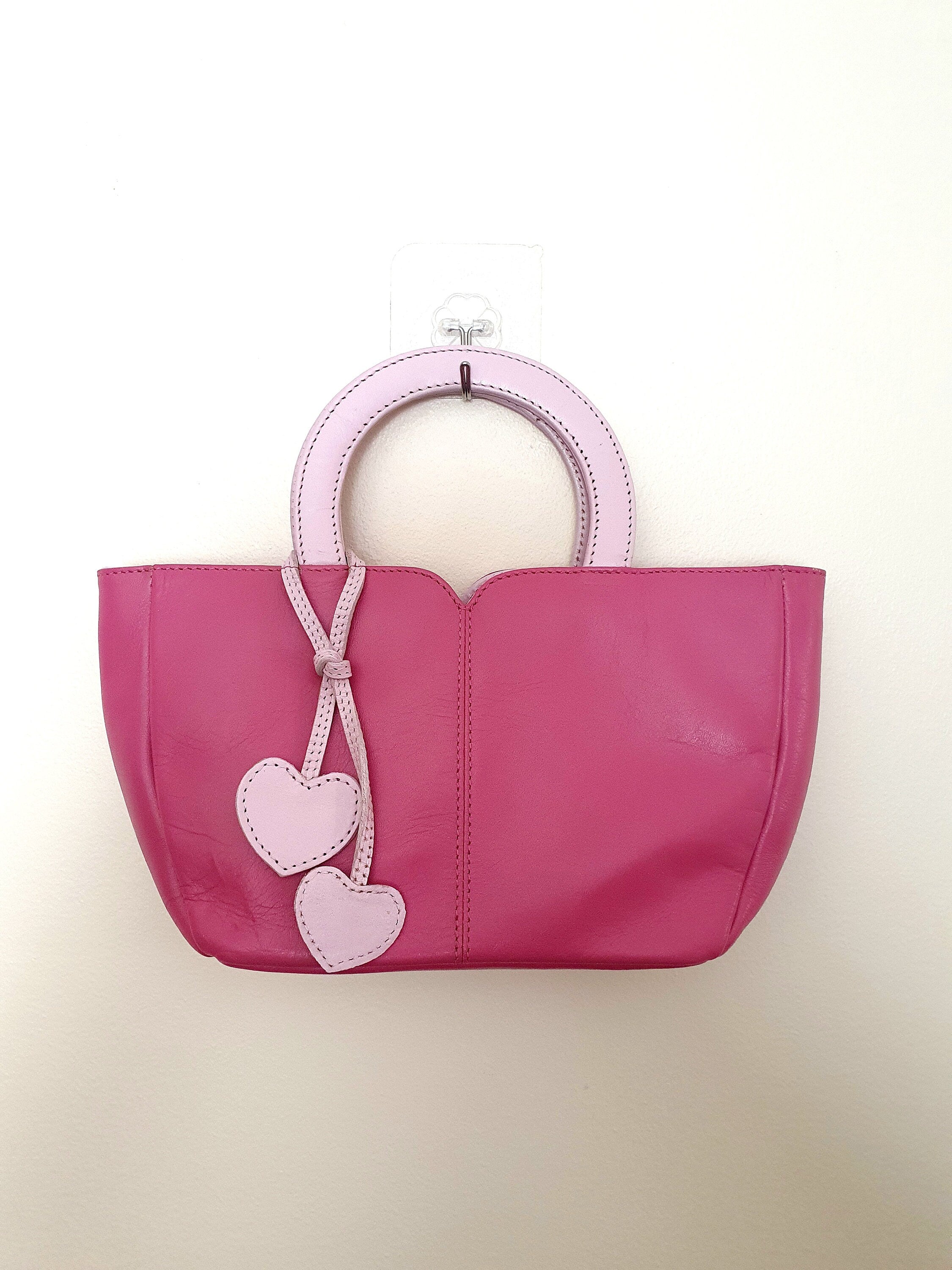 Y2k Pink Jane Shilton leather Bag