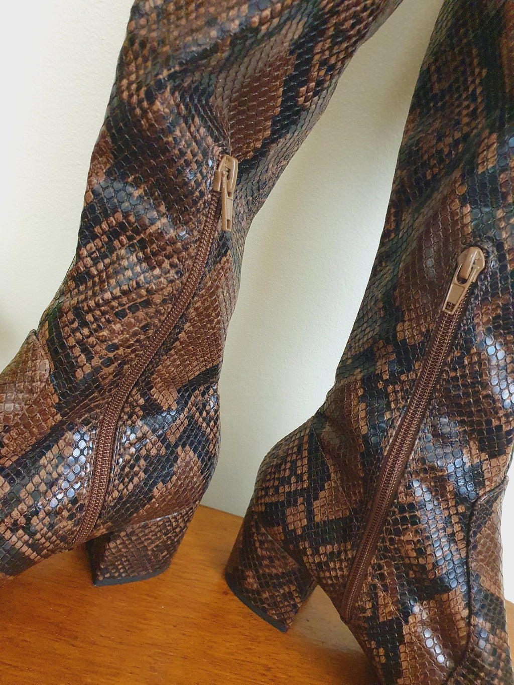 Y2k Brown Aldo Chunky Heel