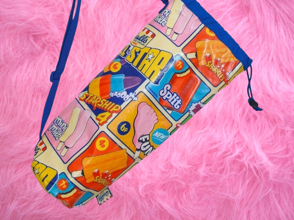 Rare Retro Walls Ice Cream Drawstring Bag