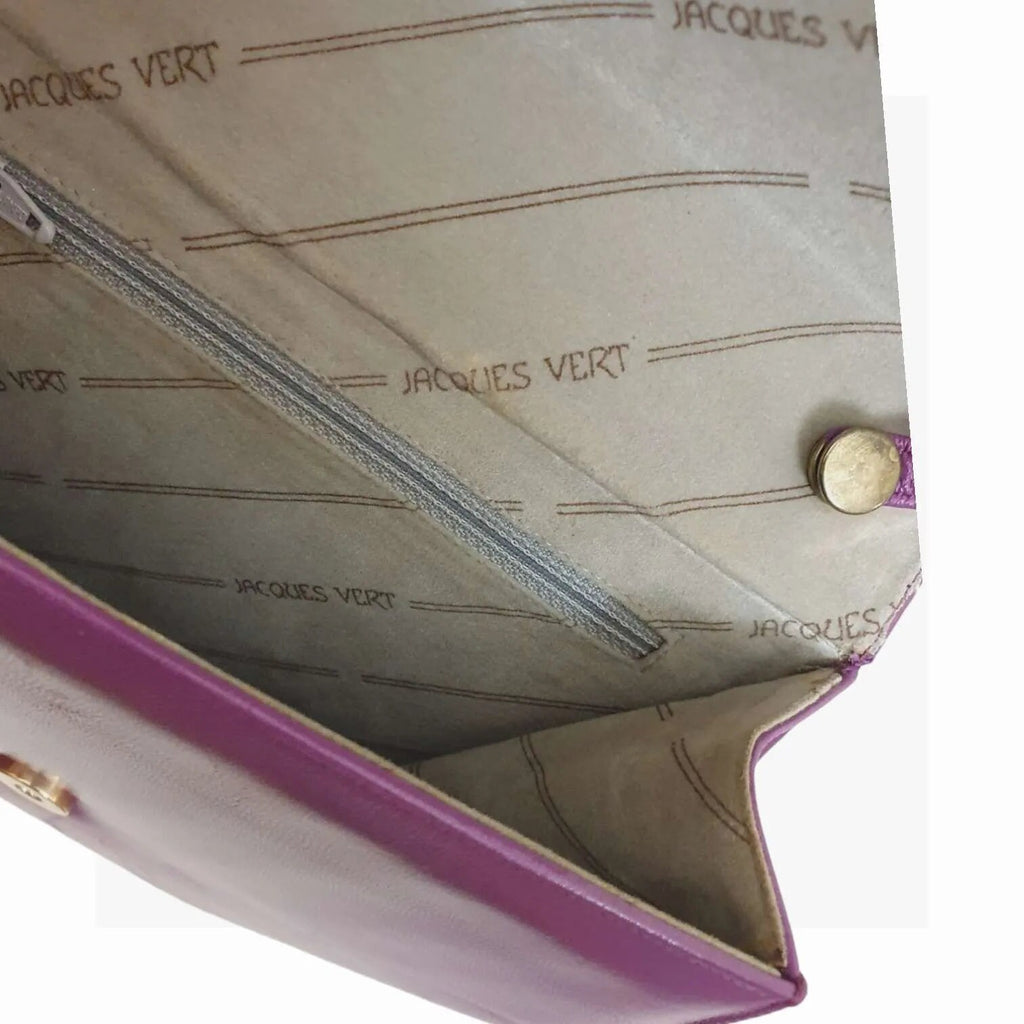 Purple 1990s Leather Shoulder Bag