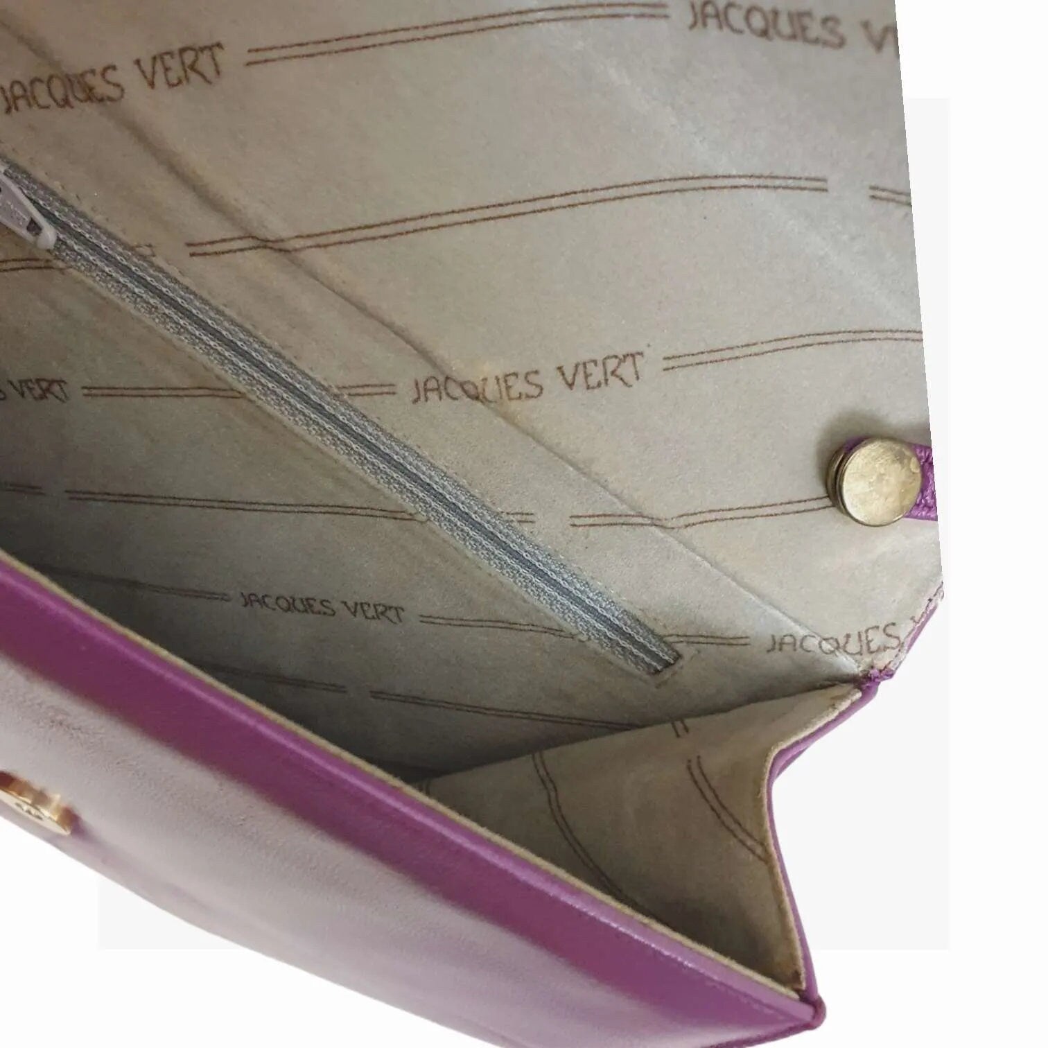 Purple 1990s Leather Shoulder Bag