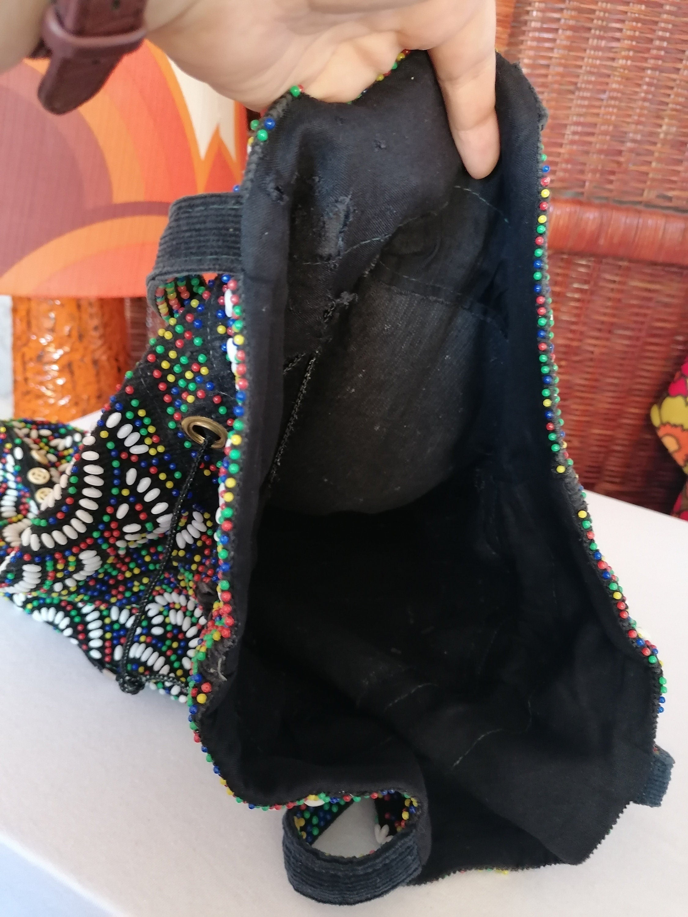 Vintage Drawstring Evening Bag