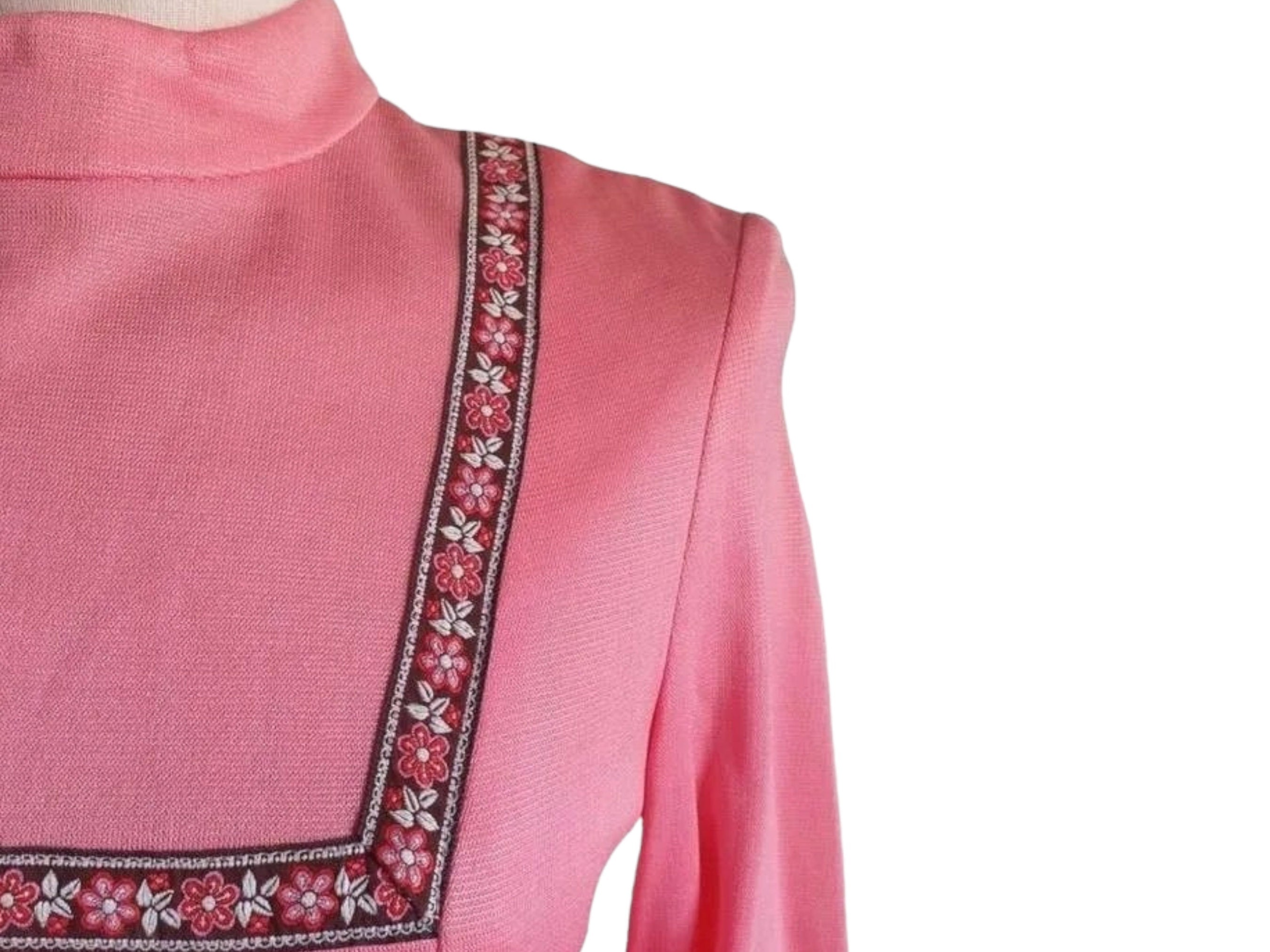 Vintage 1970s Midi Dress
