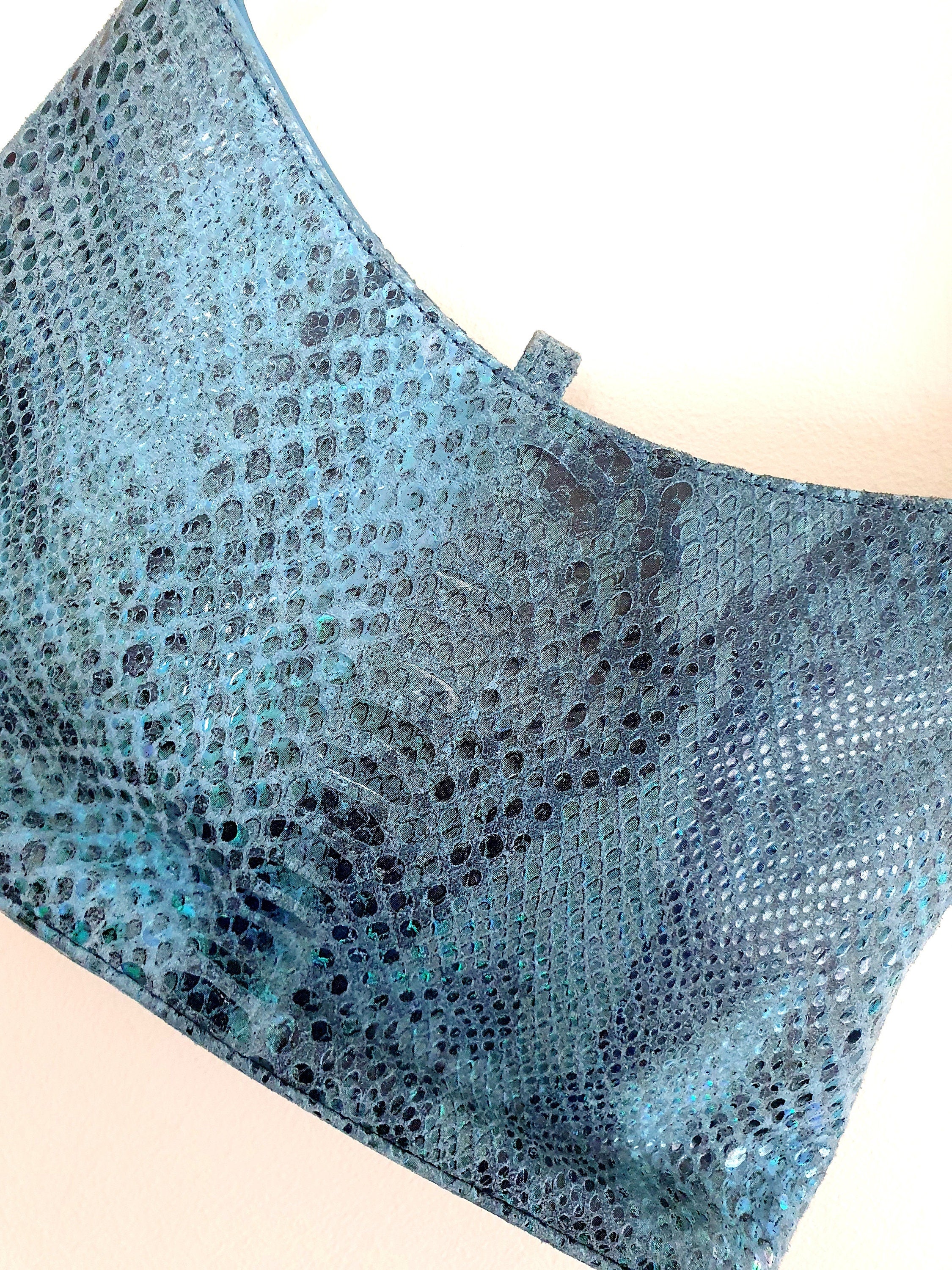 Y2k Leather Mermaid Purse Baguette