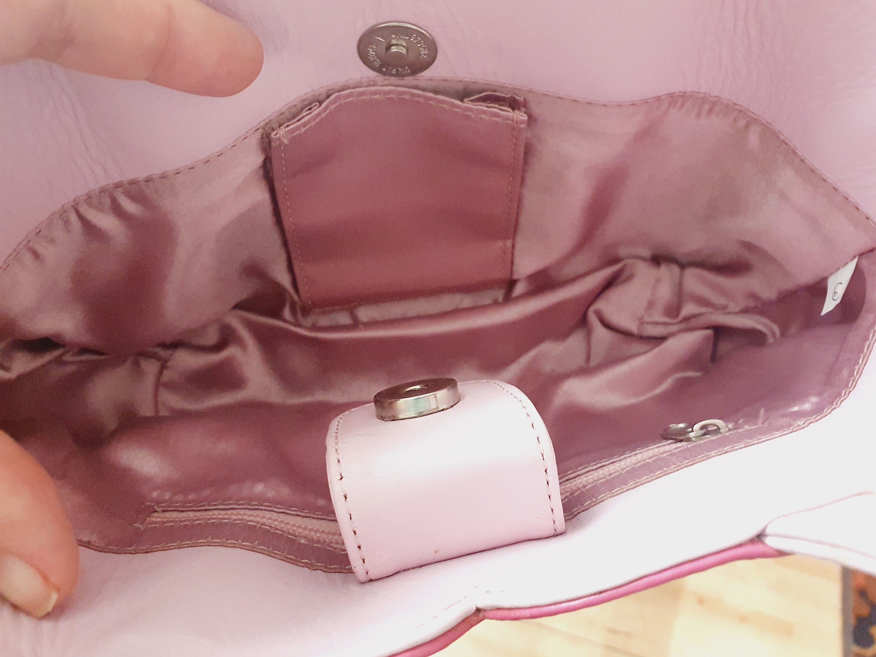 Y2k Pink Jane Shilton leather Bag