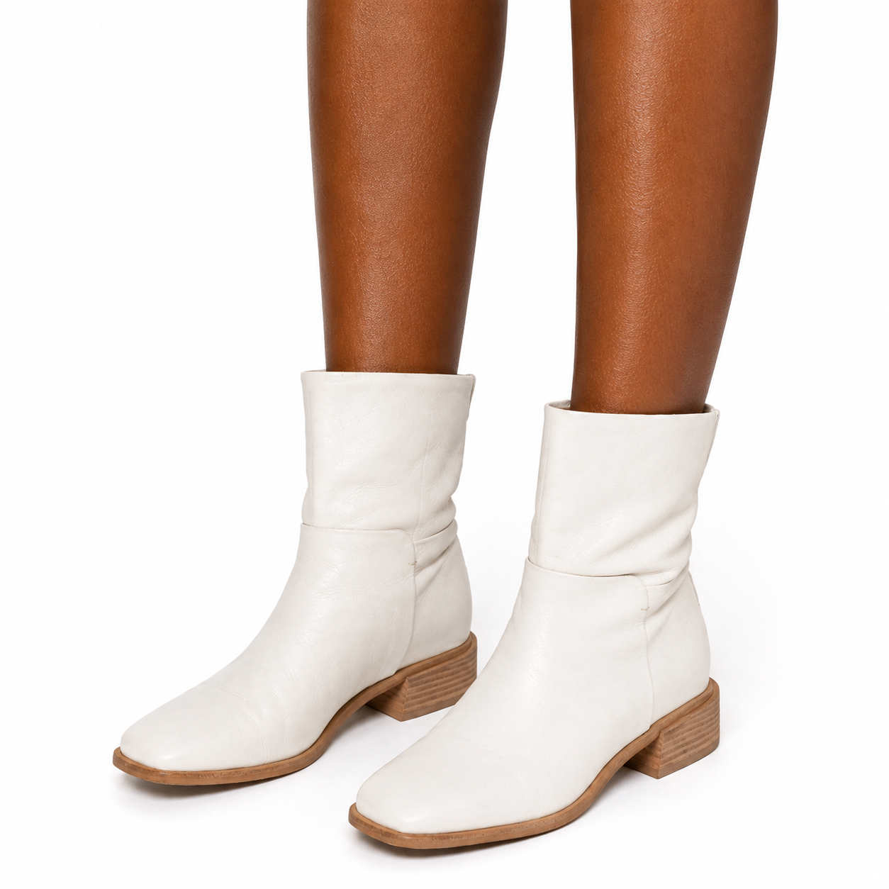 Y2k  Leather Off White John Lewis Ankle Boots