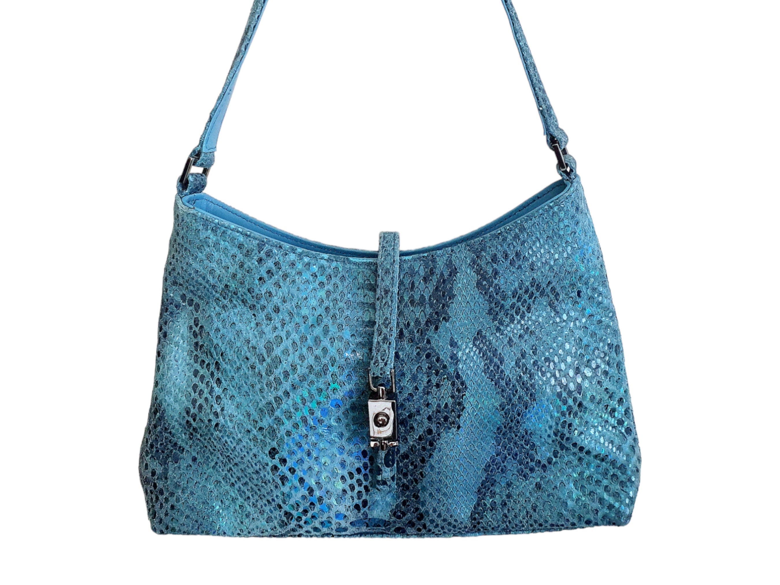 Y2k Leather Mermaid Purse Baguette