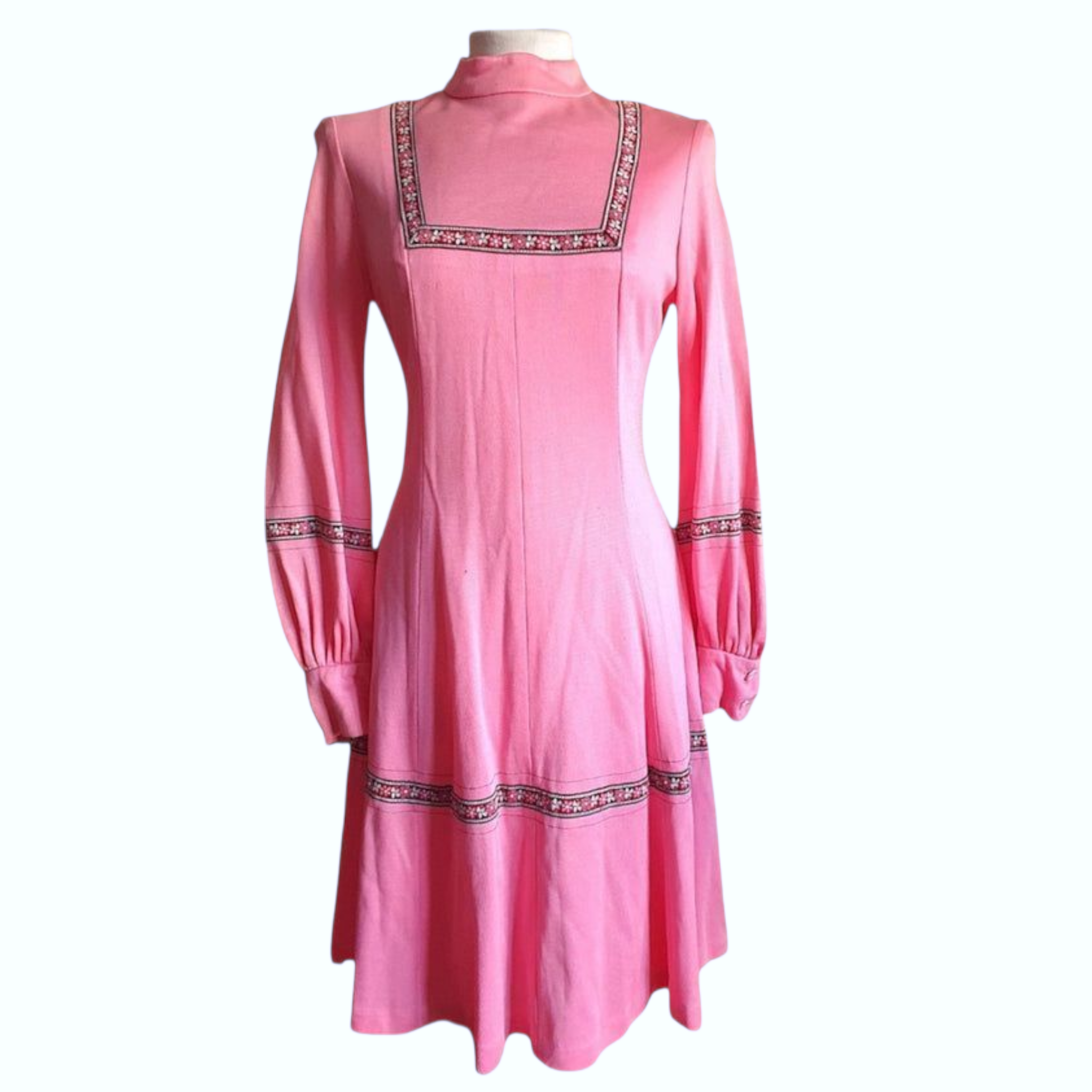 Vintage 1970s Midi Dress