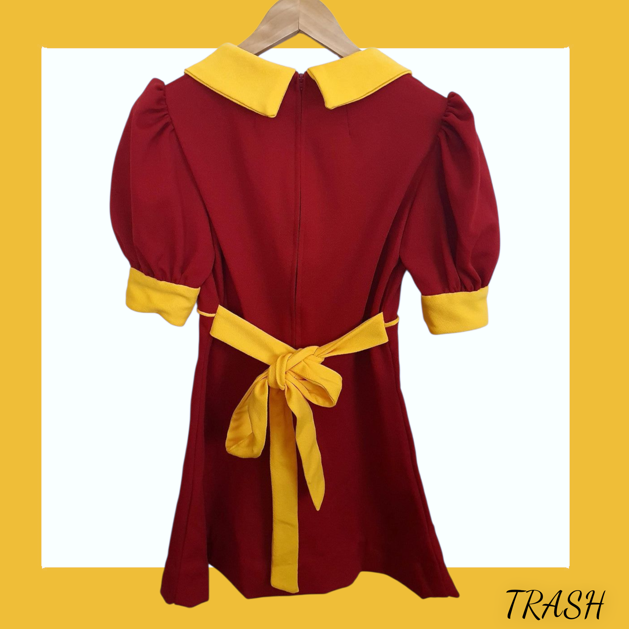 Red Vintage 1960s Diner Mini Dress