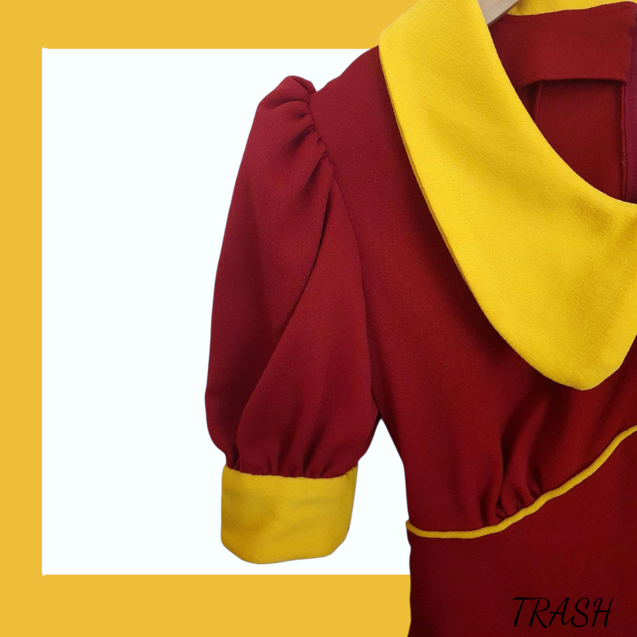Red Vintage 1960s Diner Mini Dress