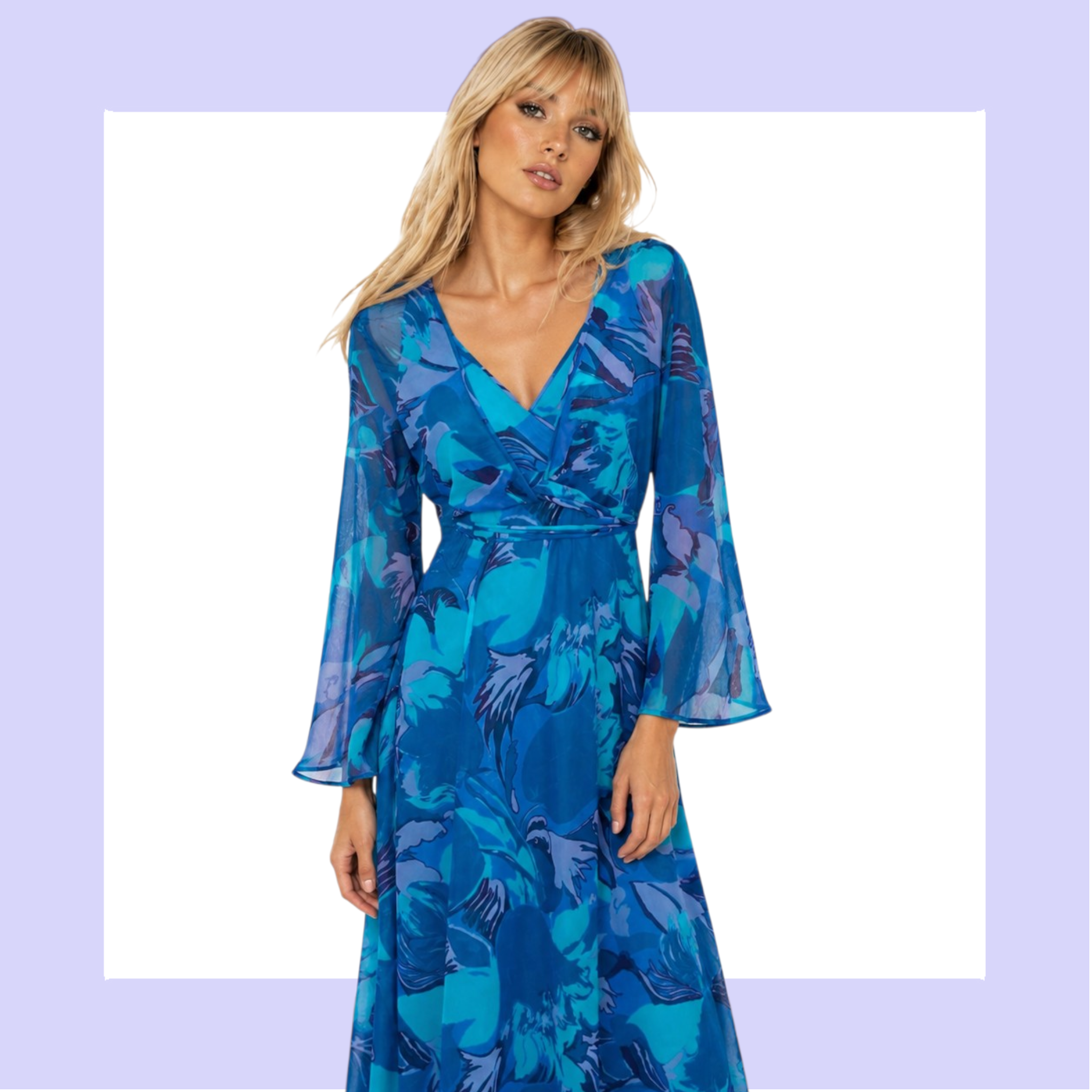 Unique 1970s Chiffon Evening dress