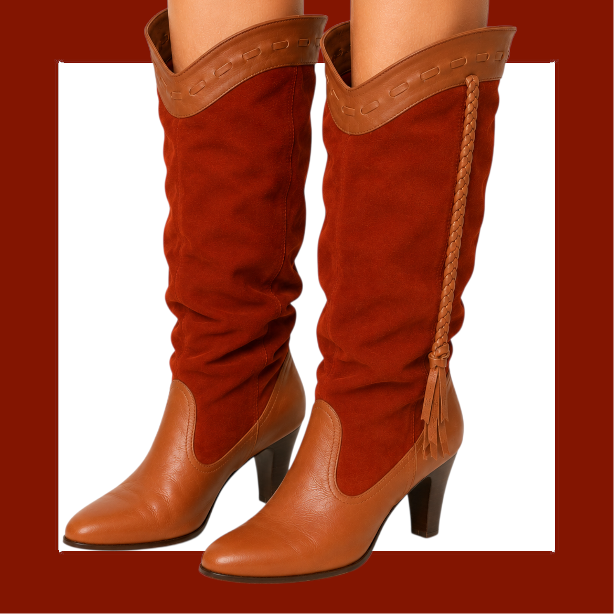 Y2k Shellys Russet Tan Suede Boots