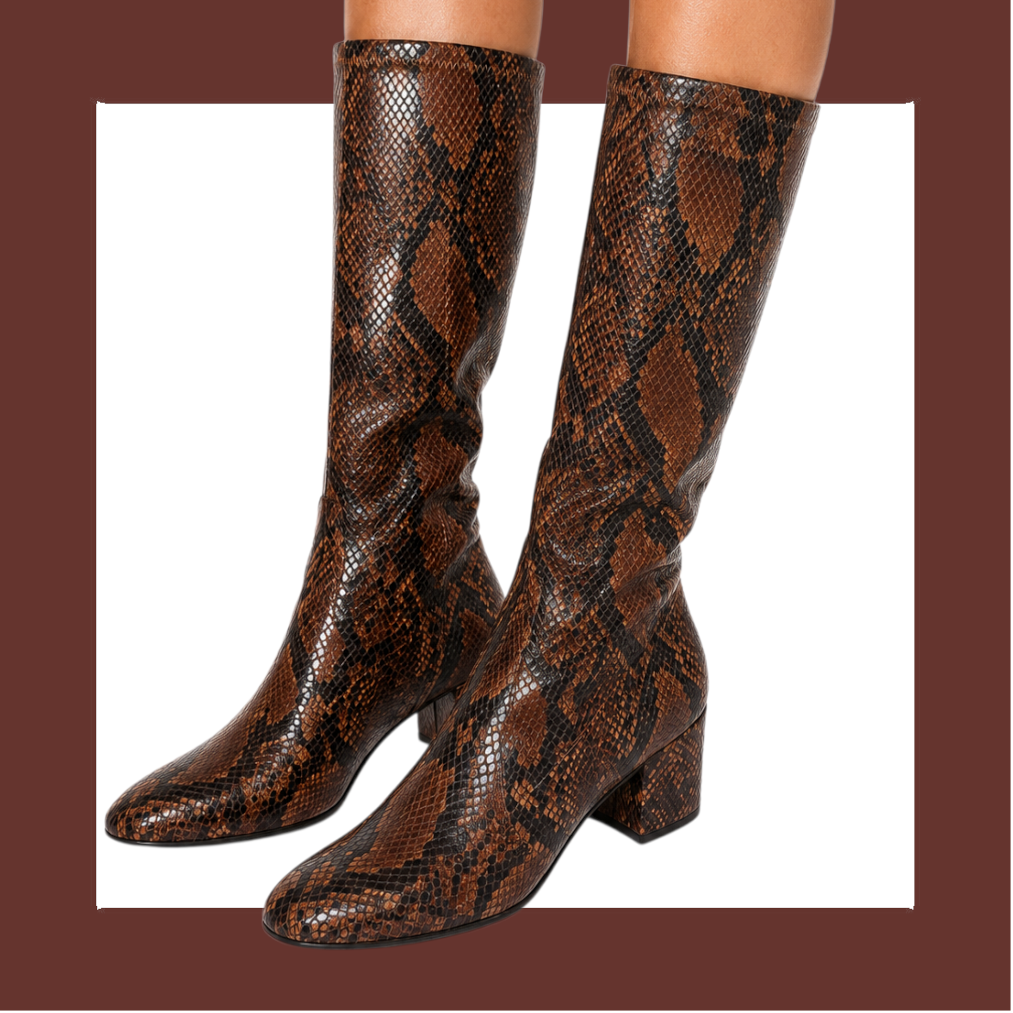 Y2k Brown Aldo Chunky Heel