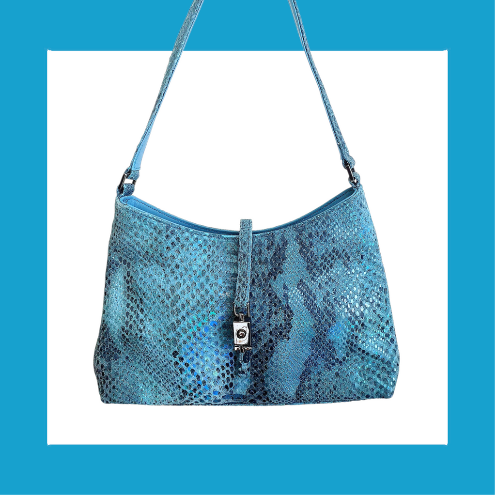Y2k Leather Mermaid Purse Baguette