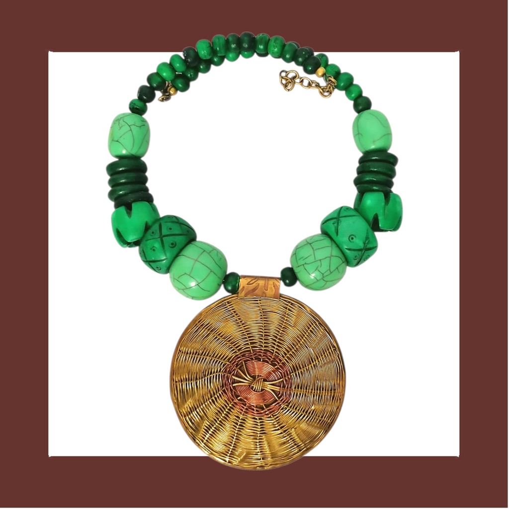 Chunky Handmade Beaded Necklace