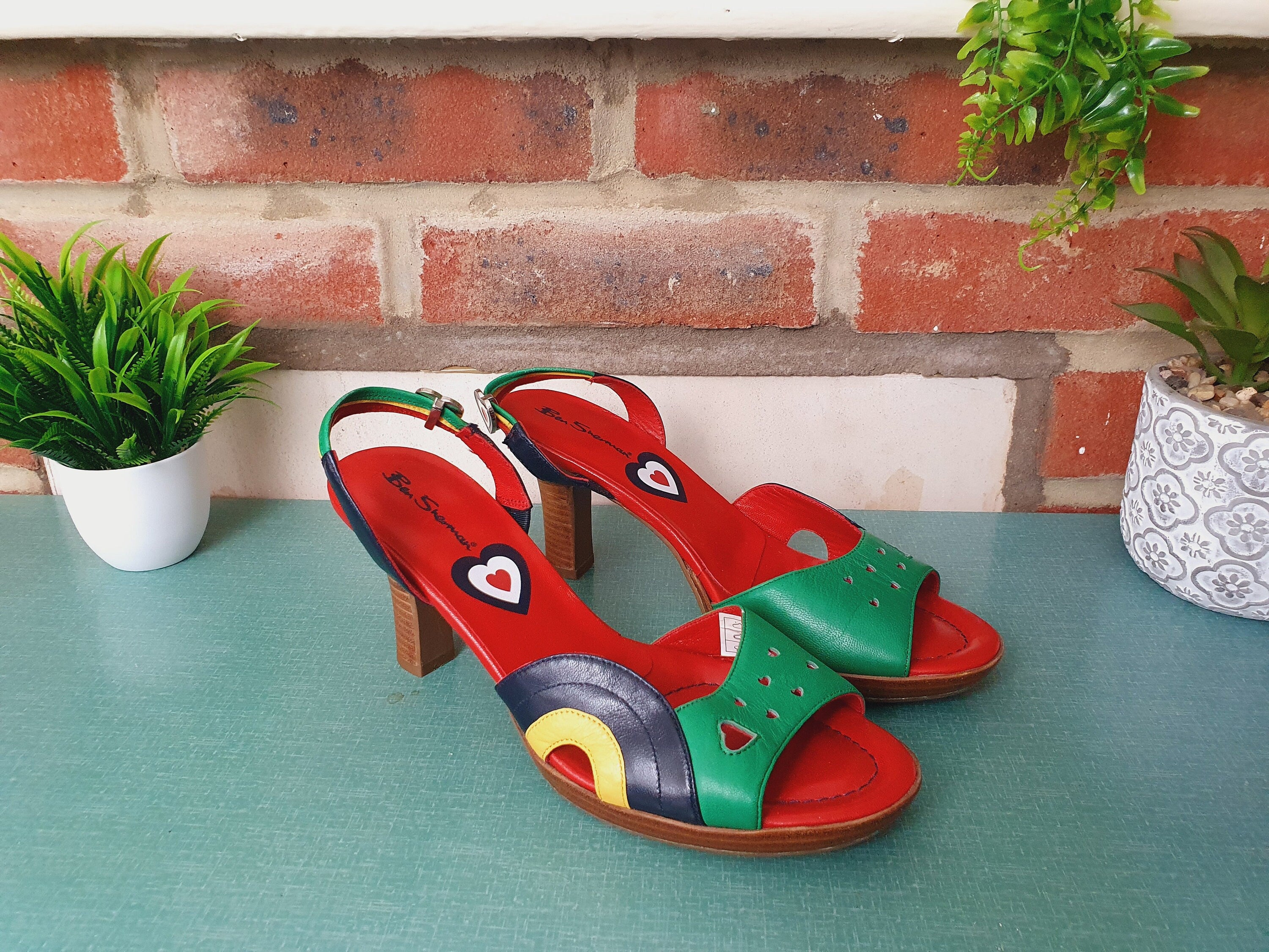 1990s Ben Sherman Multi Coloured Heels
