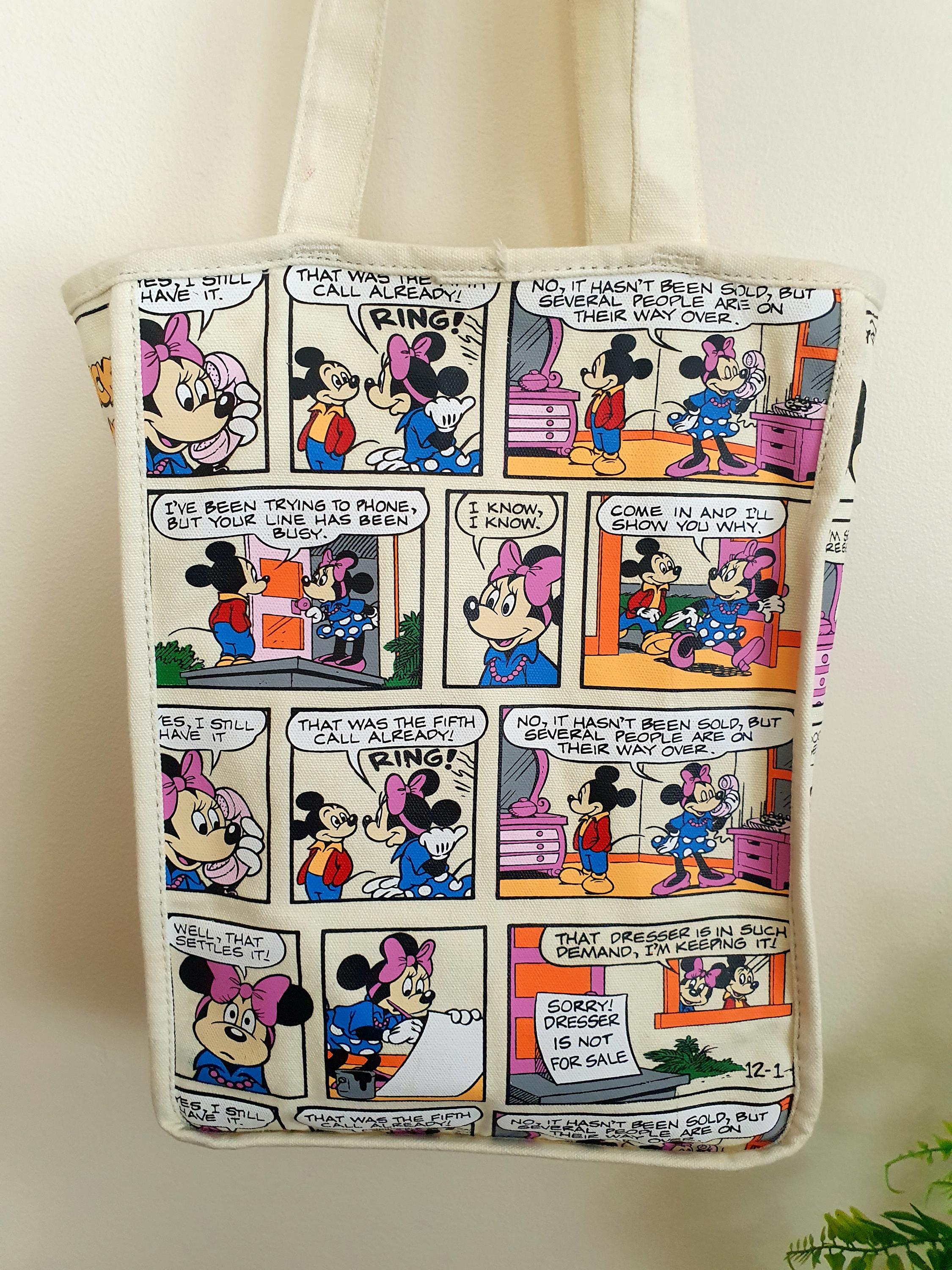 Vintage  Minnie Mouse Canvas Tote Bag