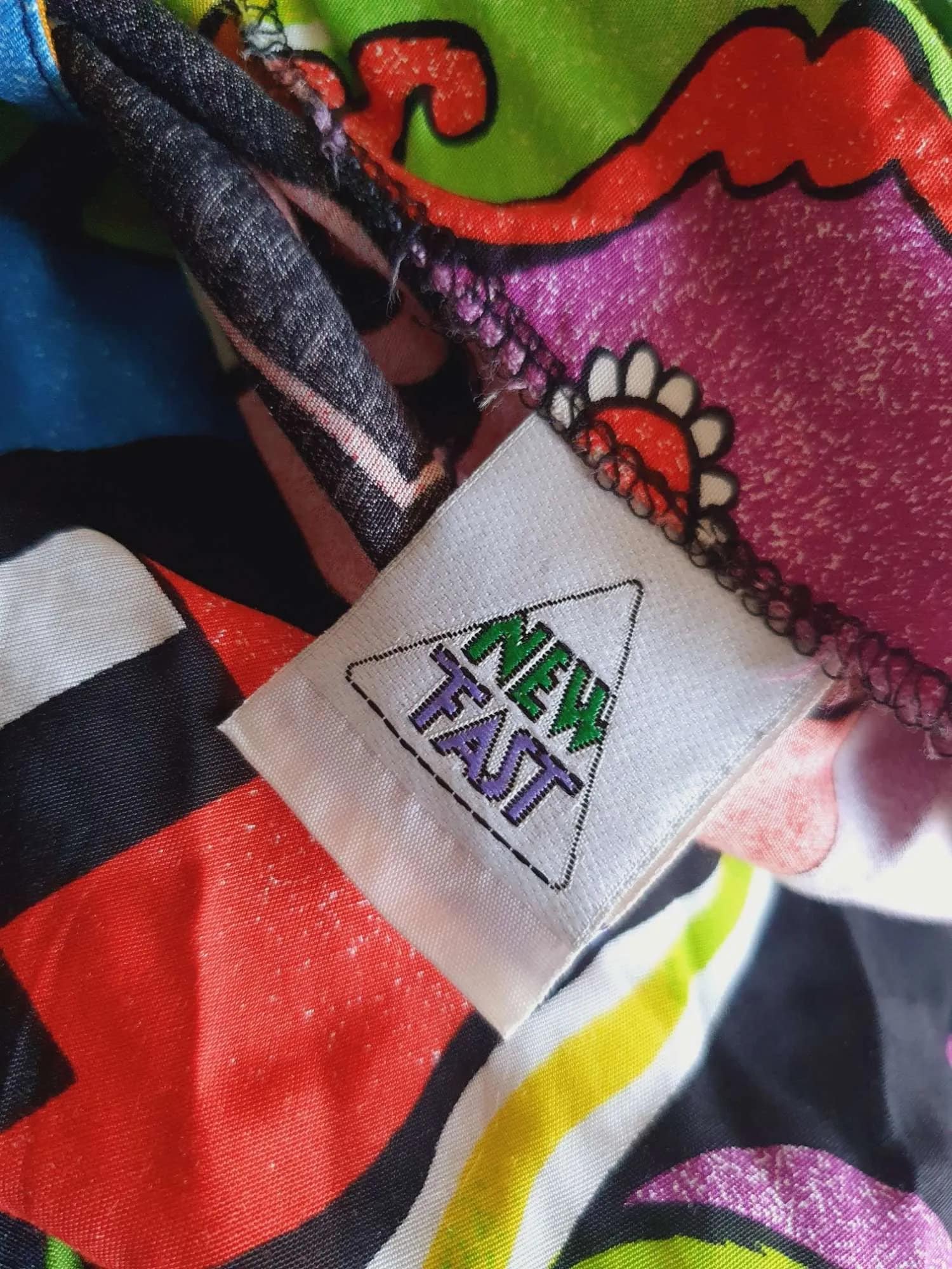 1990s Funky Abstract Mini Dress