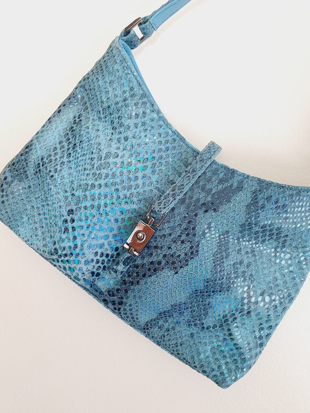 Y2k Leather Mermaid Purse Baguette